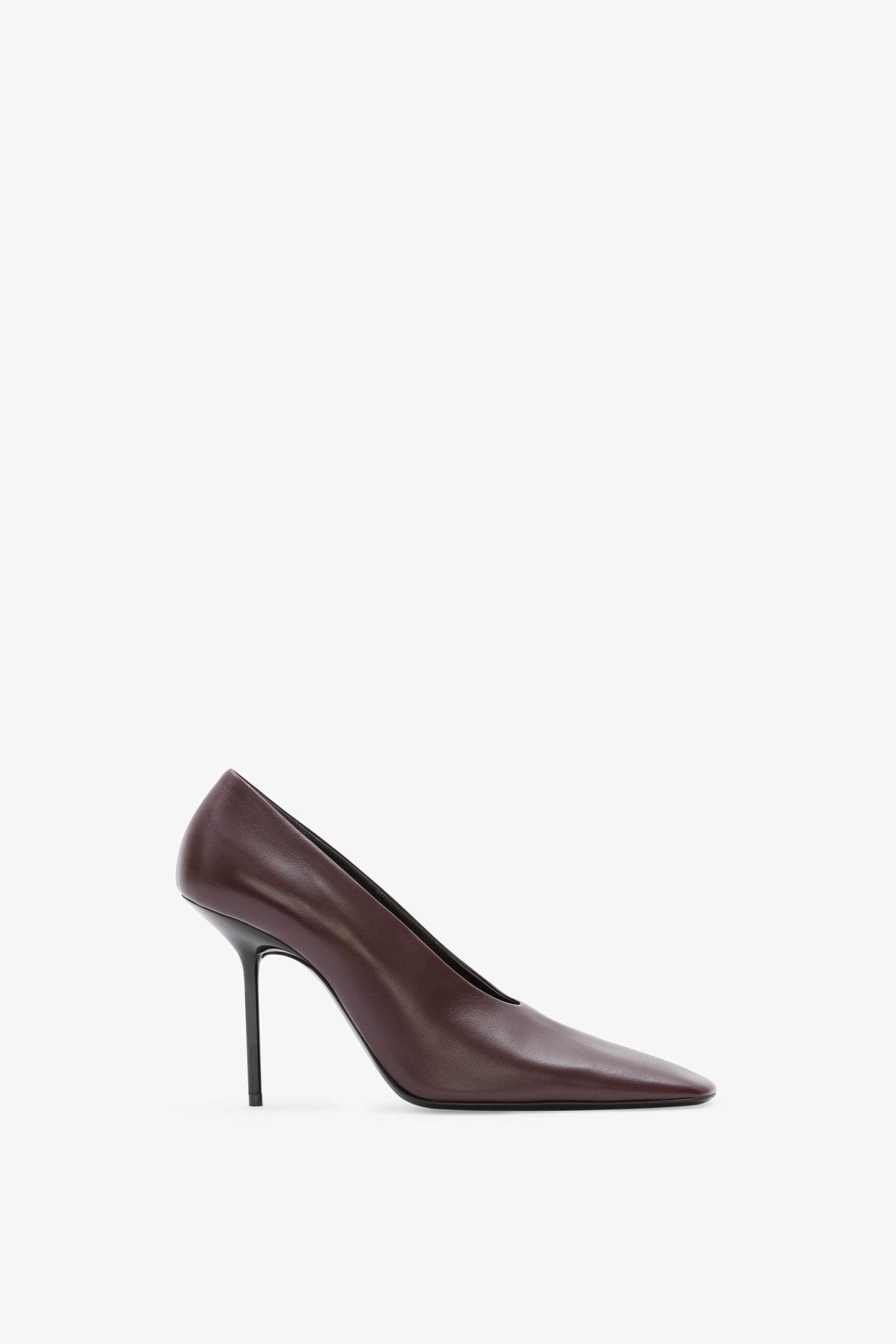 Olivia Stiletto Pump In Burgundy Leather