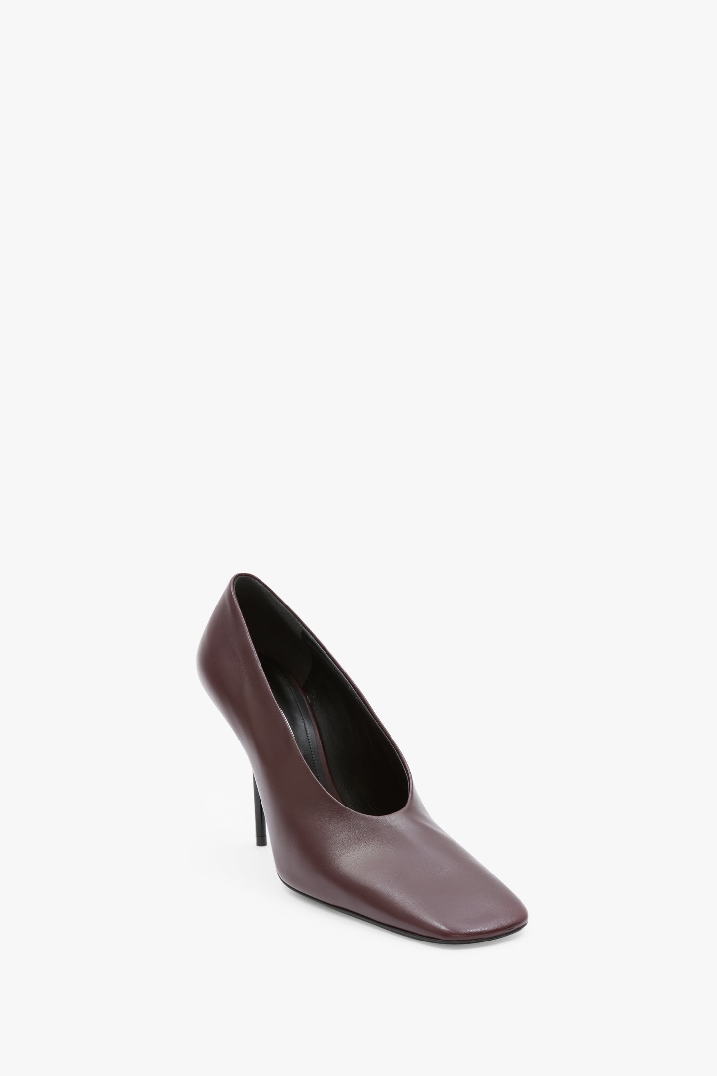 Olivia Stiletto Pump In Burgundy Leather