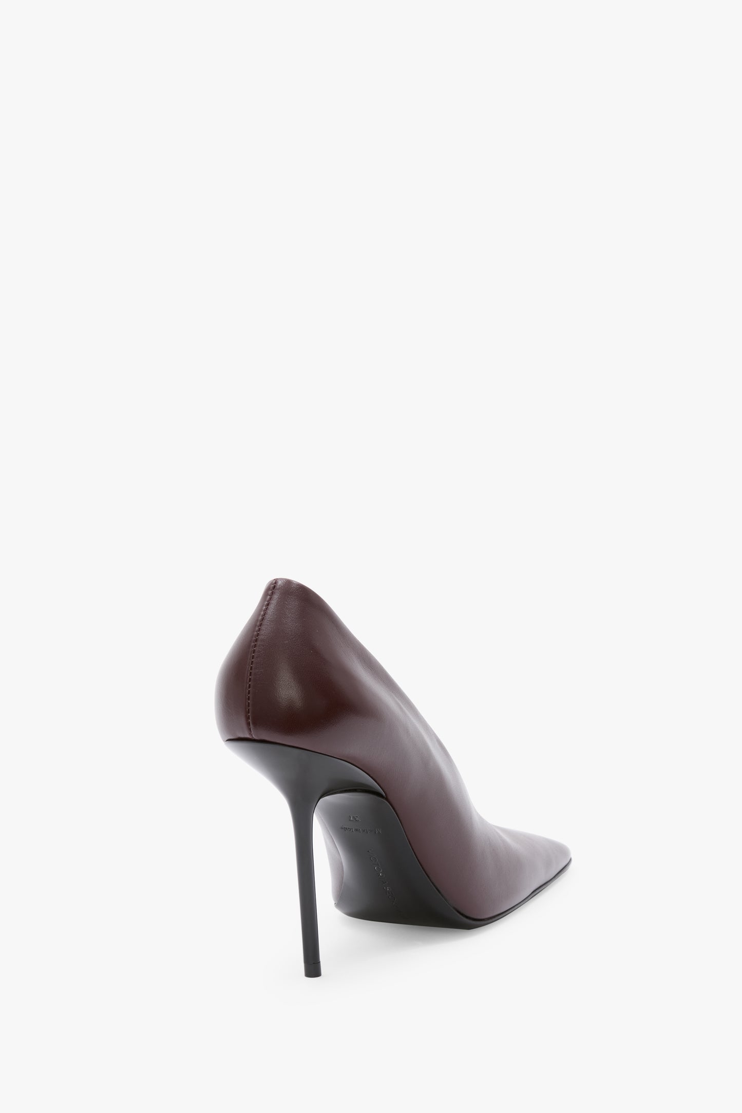 Olivia Stiletto Pump In Burgundy Leather