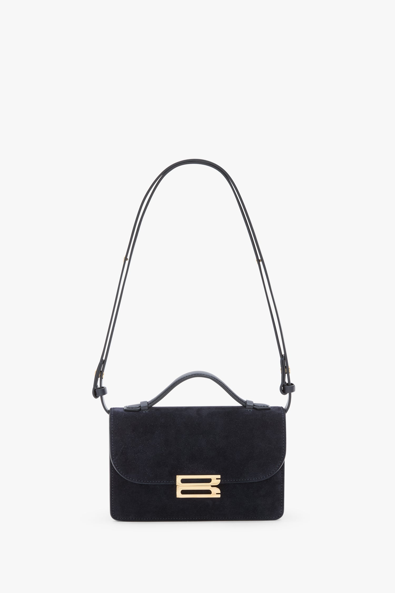 Mini Dorian Bag In Navy Suede