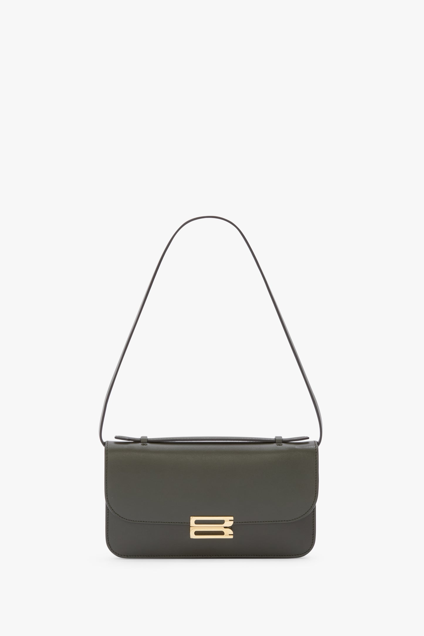 Dorian Pochette In Dark Olive Leather