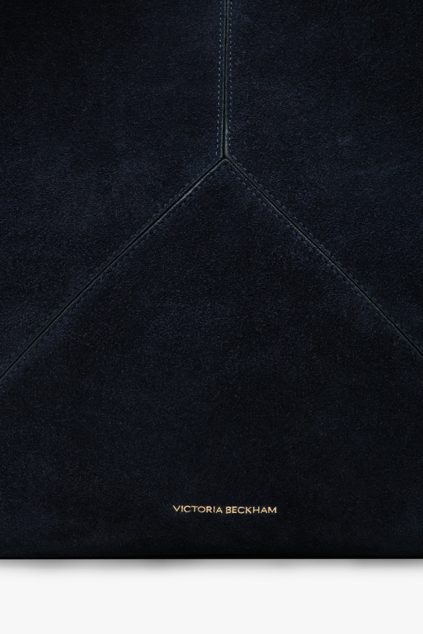 Victoria Tote Bag In Navy Suede