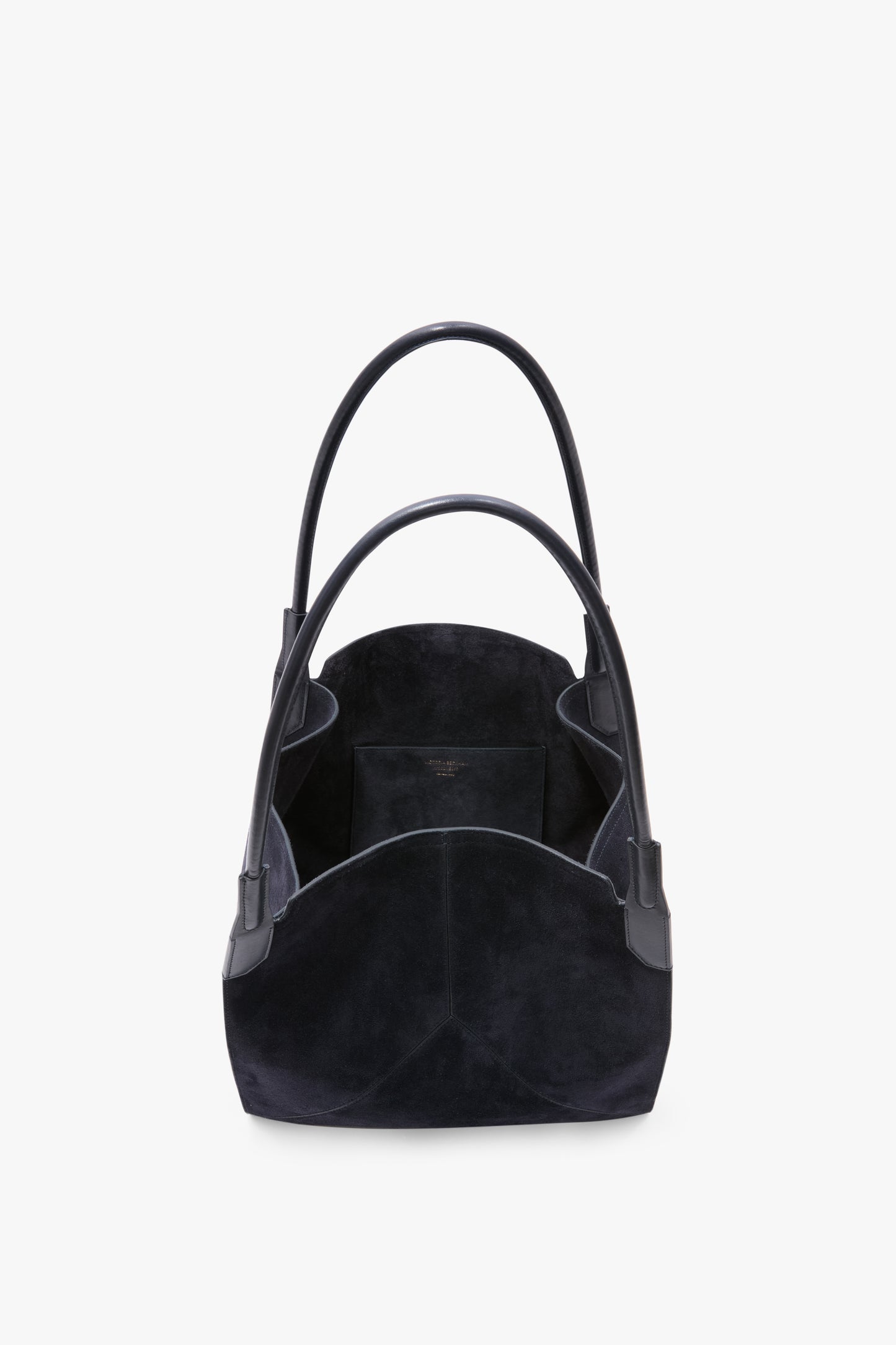 Victoria Tote Bag In Navy Suede