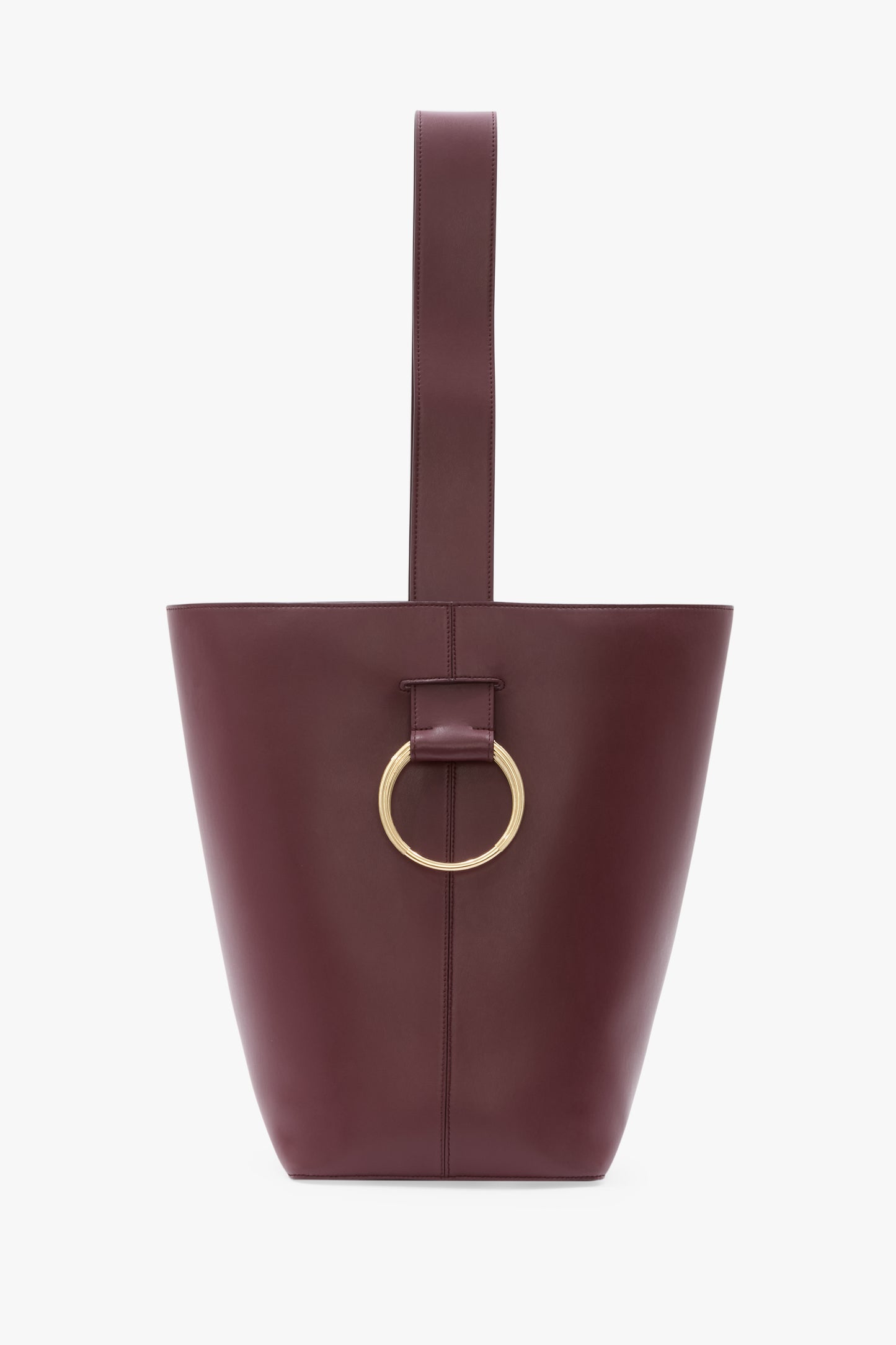 Dia Bucket Bag In Burgundy Leather