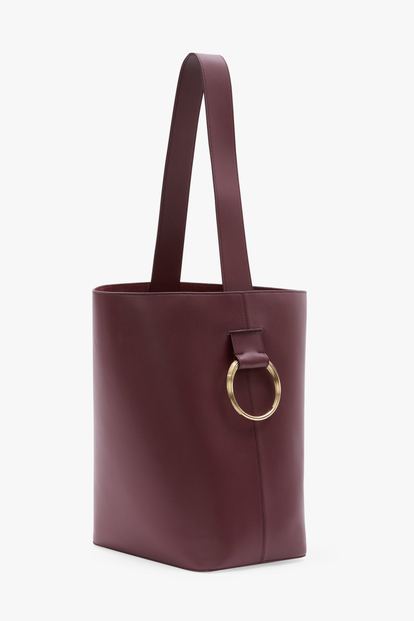 Dia Bucket Bag In Burgundy Leather