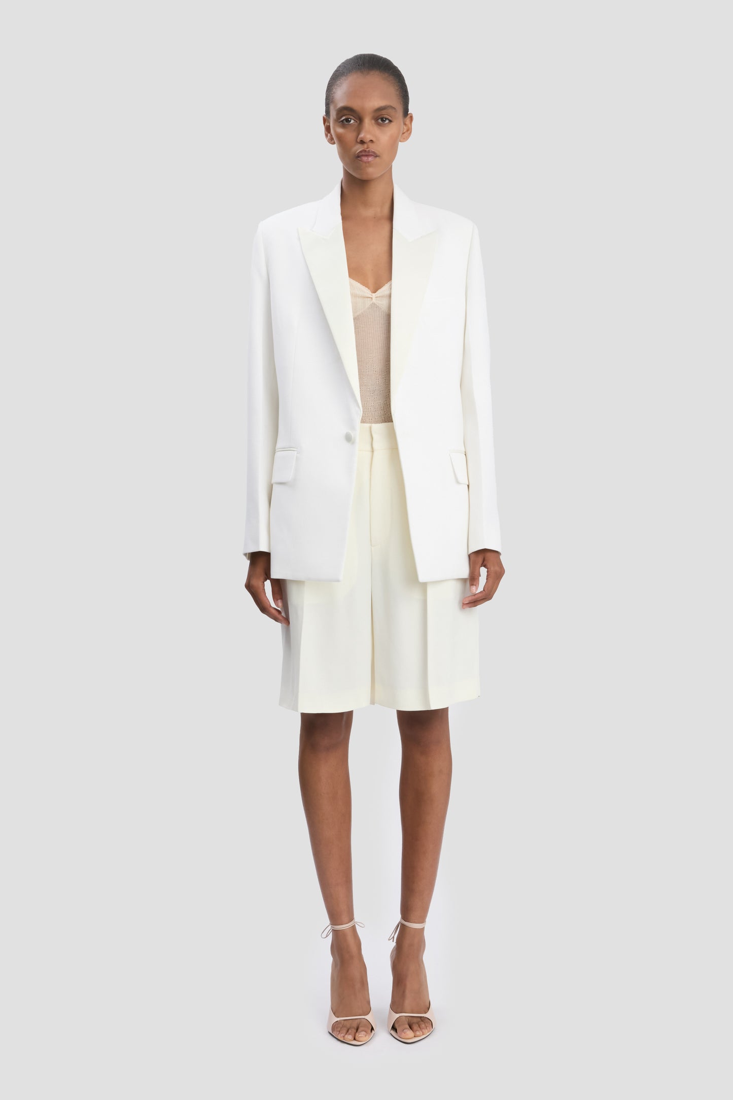 Tailored Jacket In Ivory