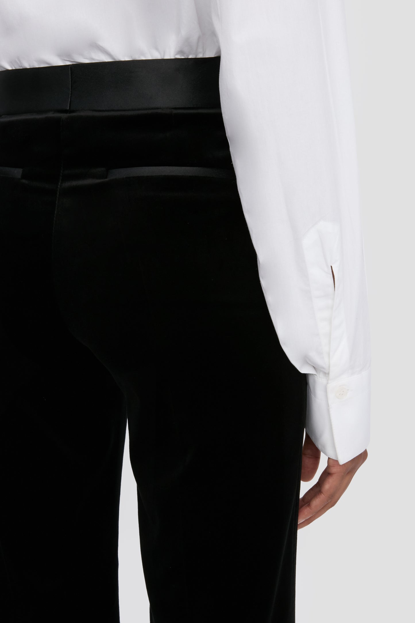 Alina Trouser In Black Velvet