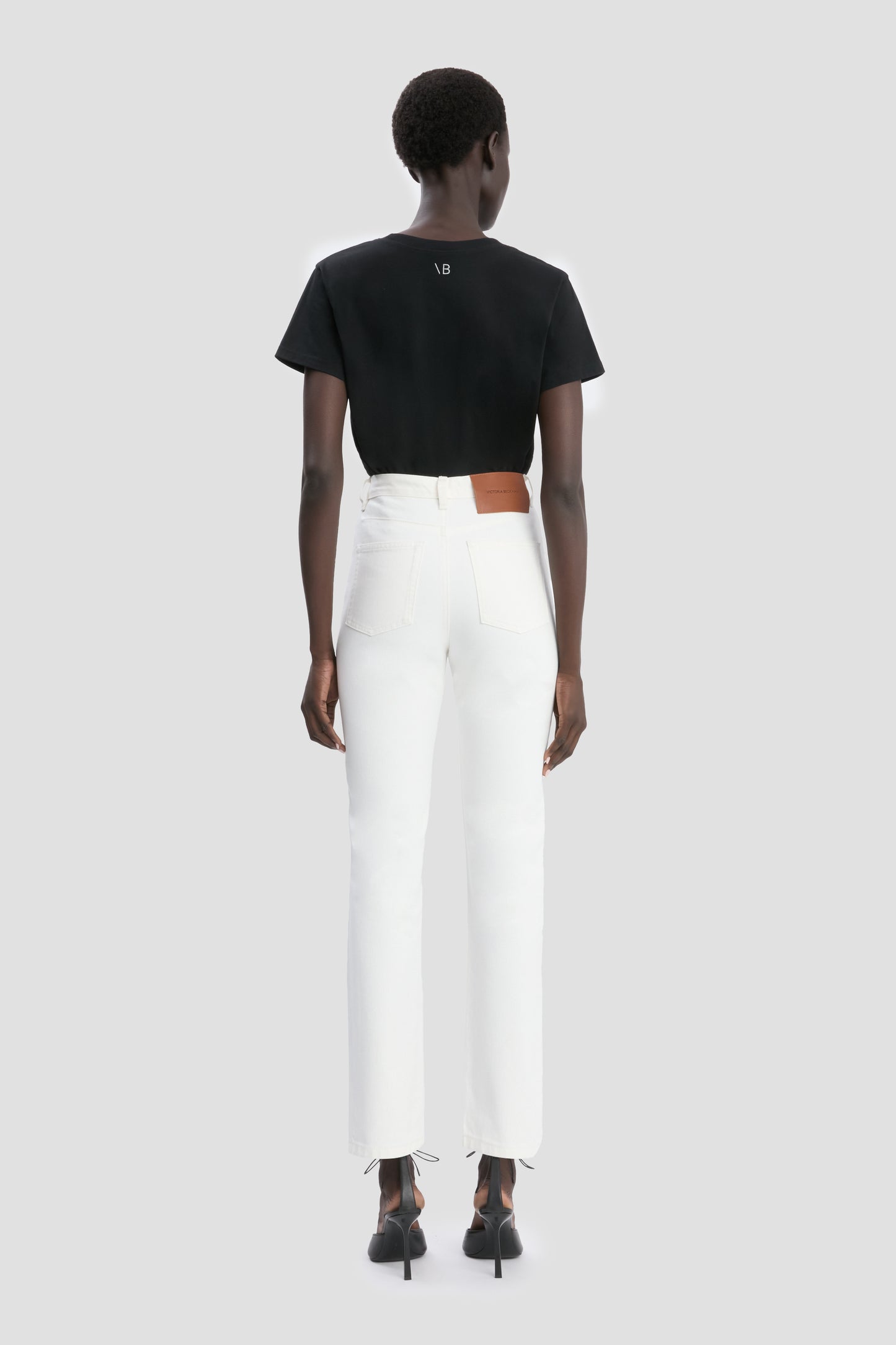 High-Rise Slim Jean In Washed White