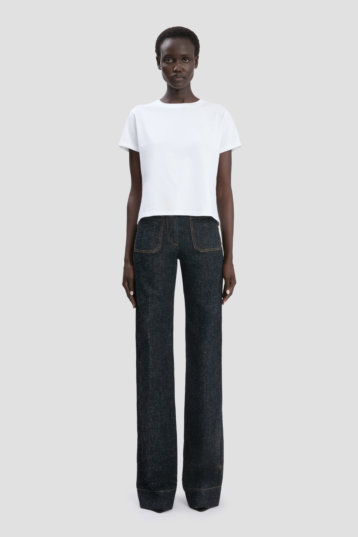 Shrunken Fit T-Shirt In White