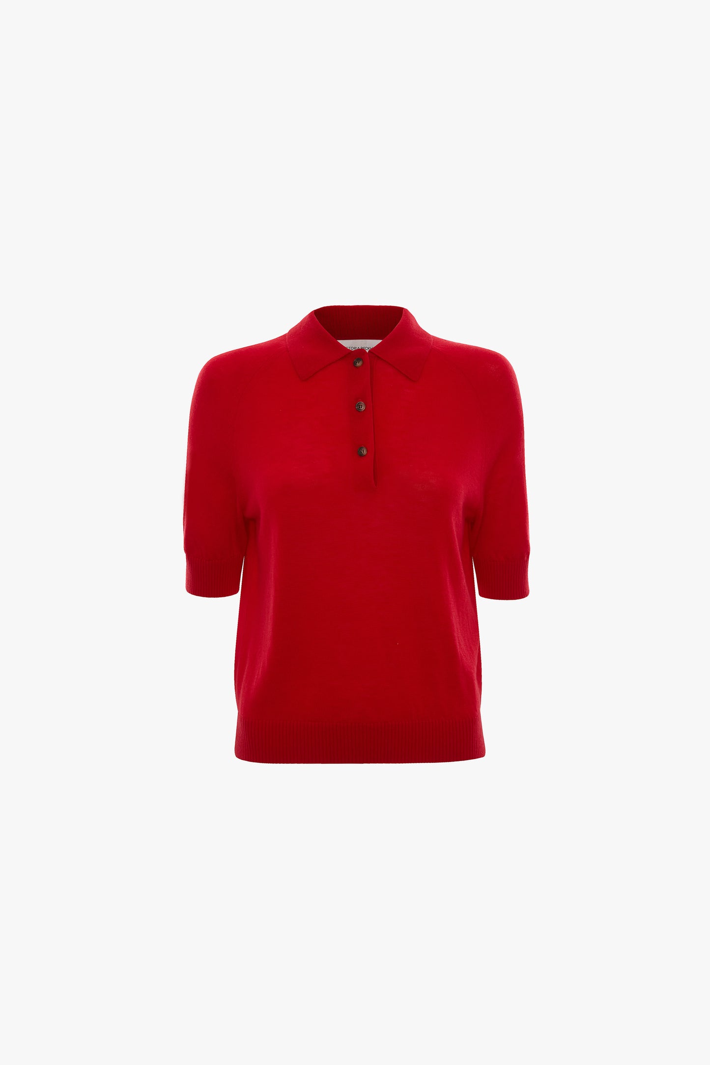 Polo Top In Cardinal Red