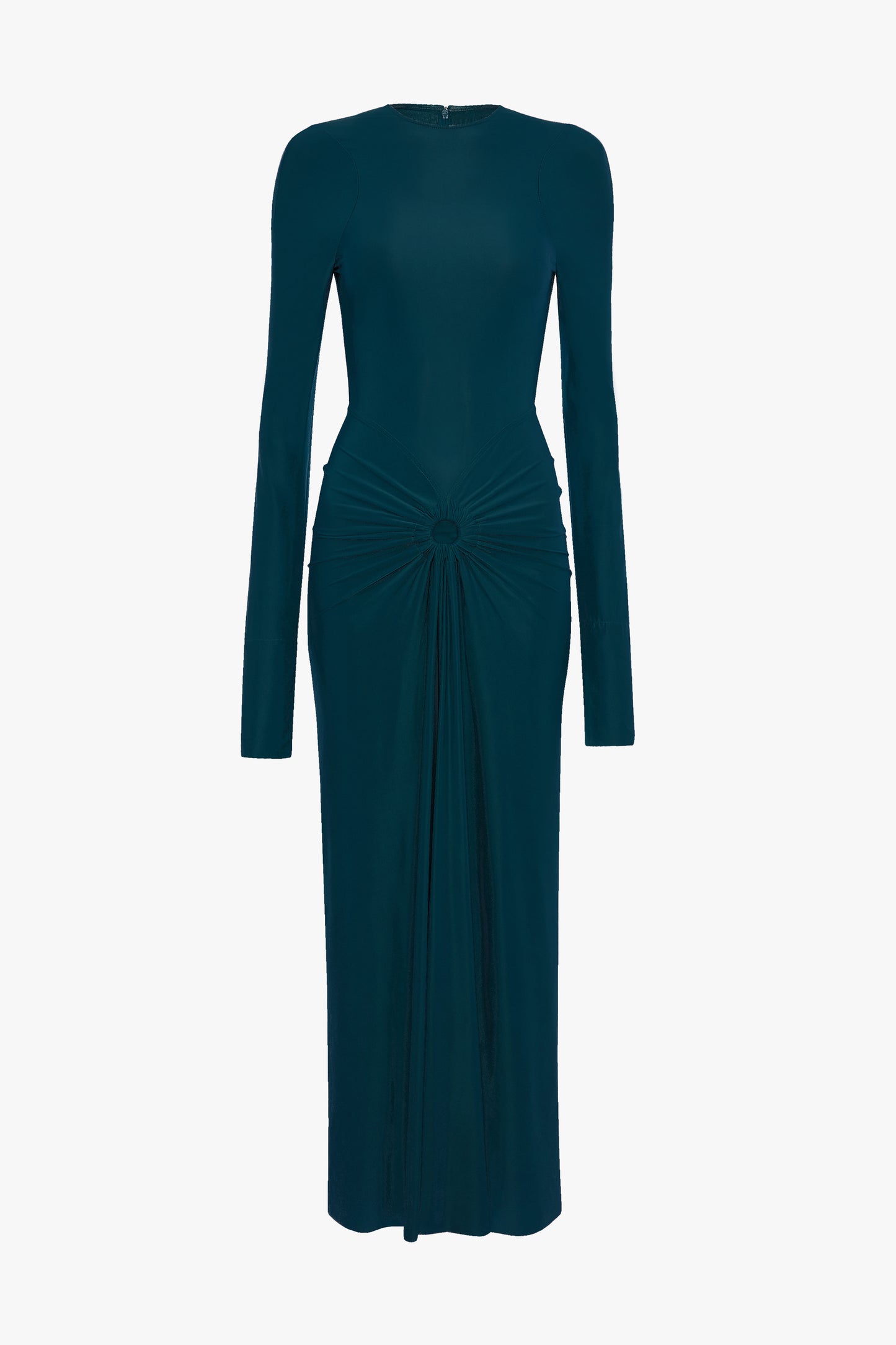 Frances Midi Dress In Dark Teal