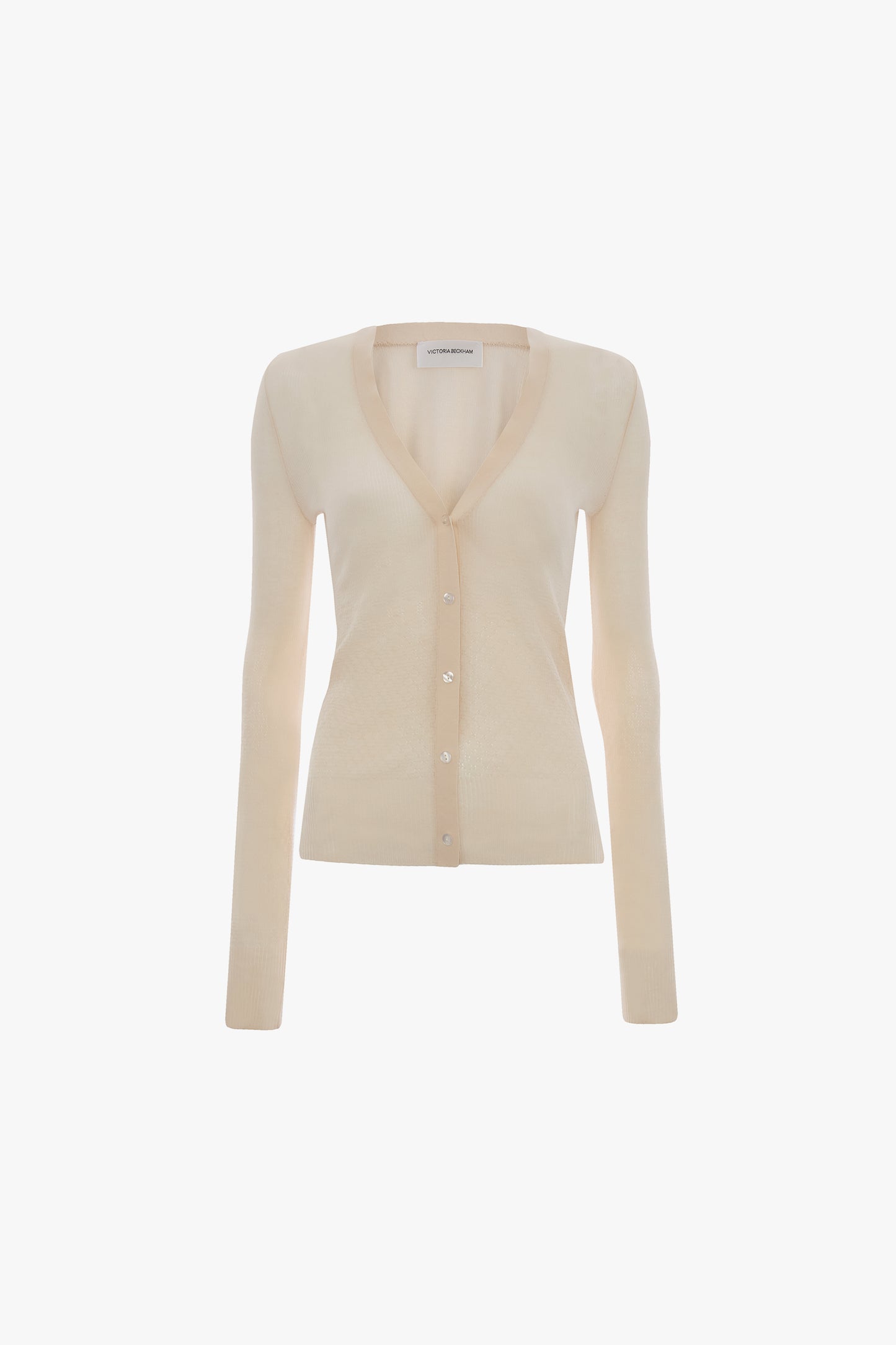 Cardigan In Pale Rose