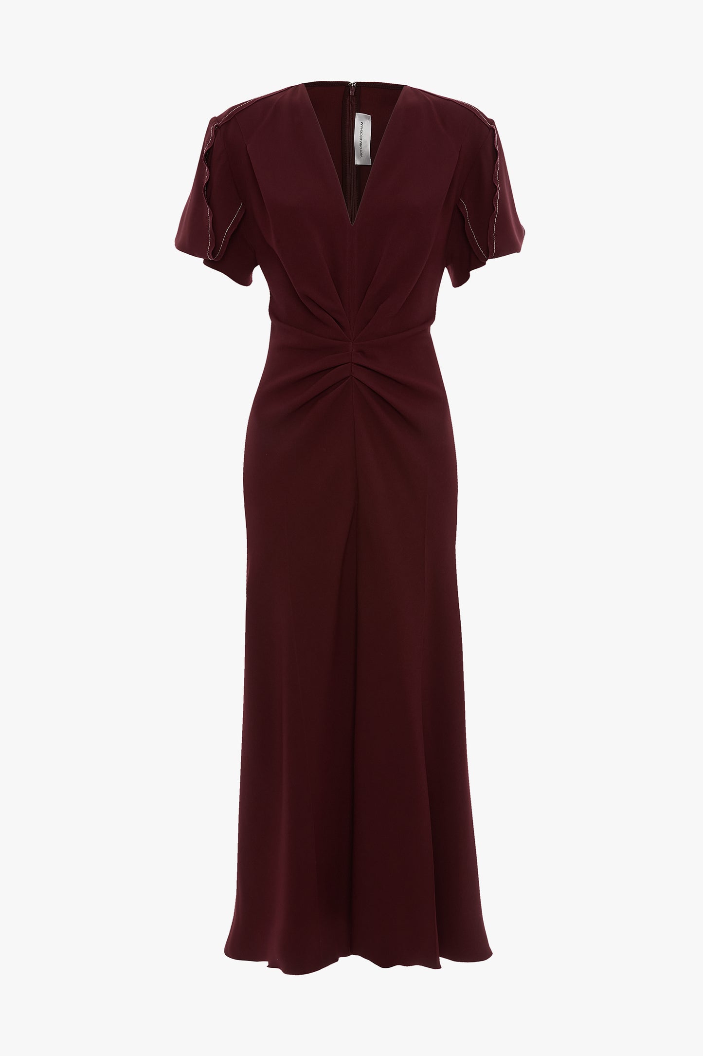 Eve Midi Dress In Cinnabar Red
