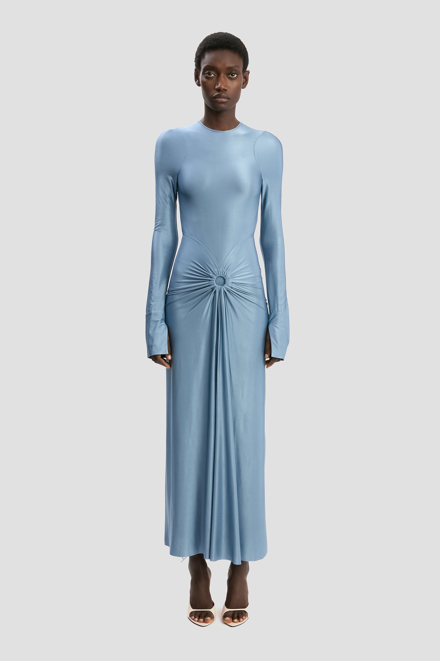 Frances Midi Dress In Stone