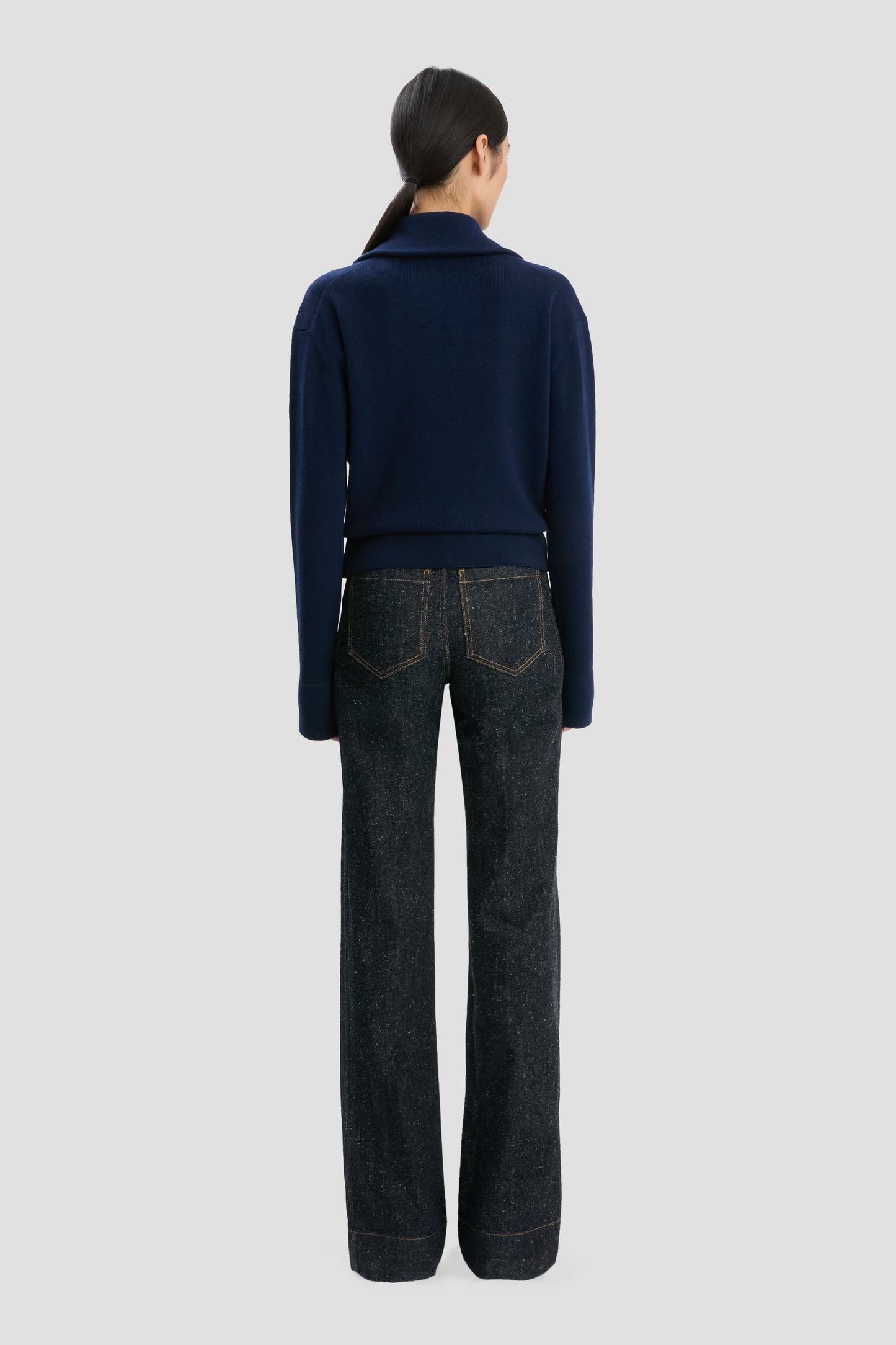 Half-Zip Milano Jumper In Navy