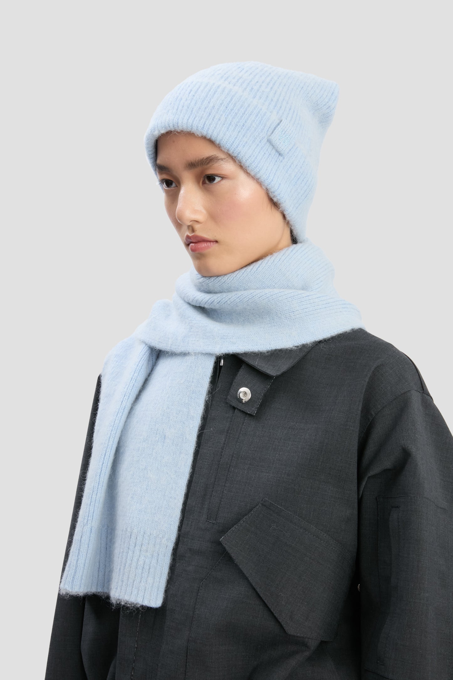 Alpaca Hat In Glacial Blue