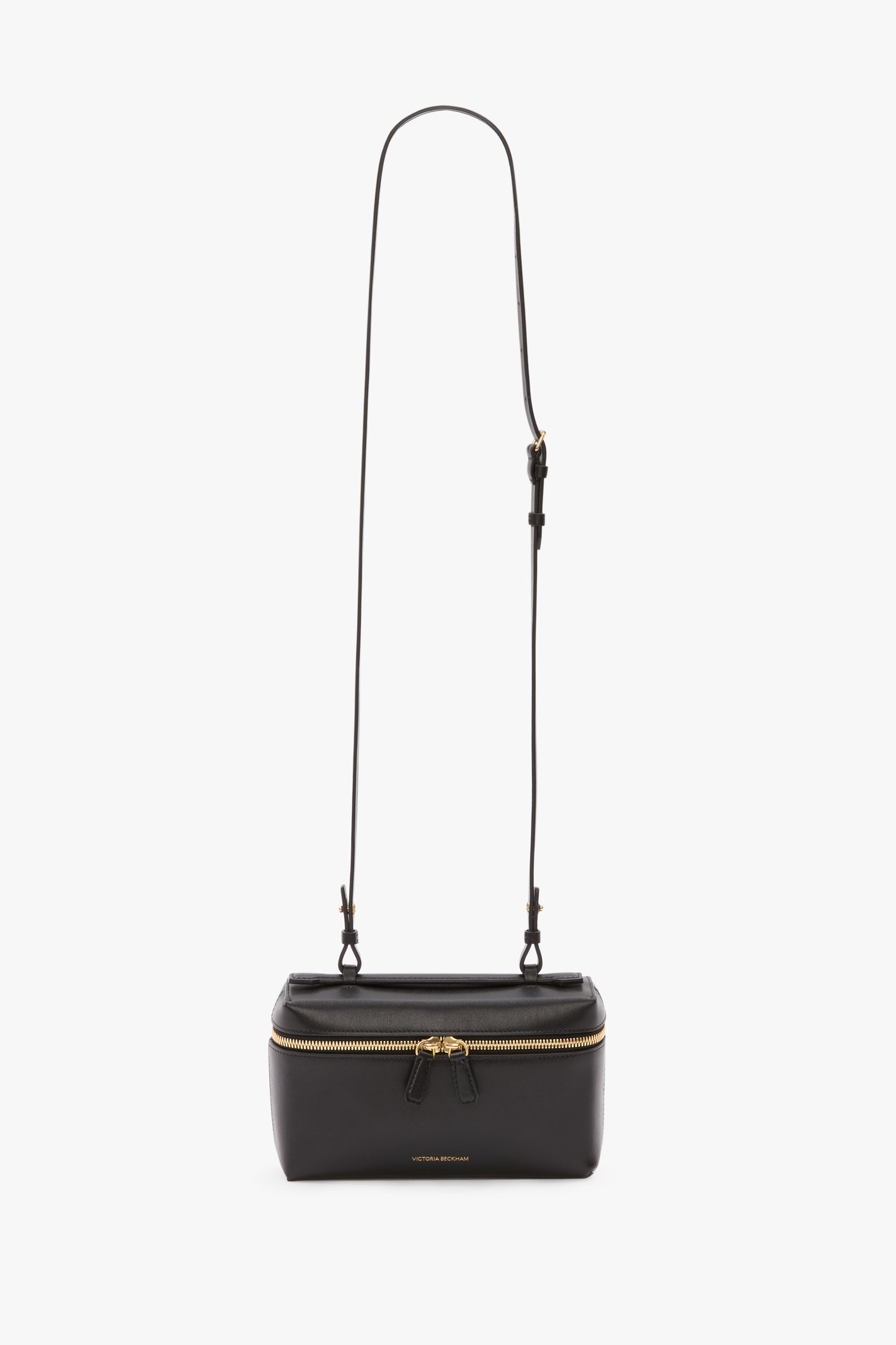 Vanity Crossbody In Black Leather