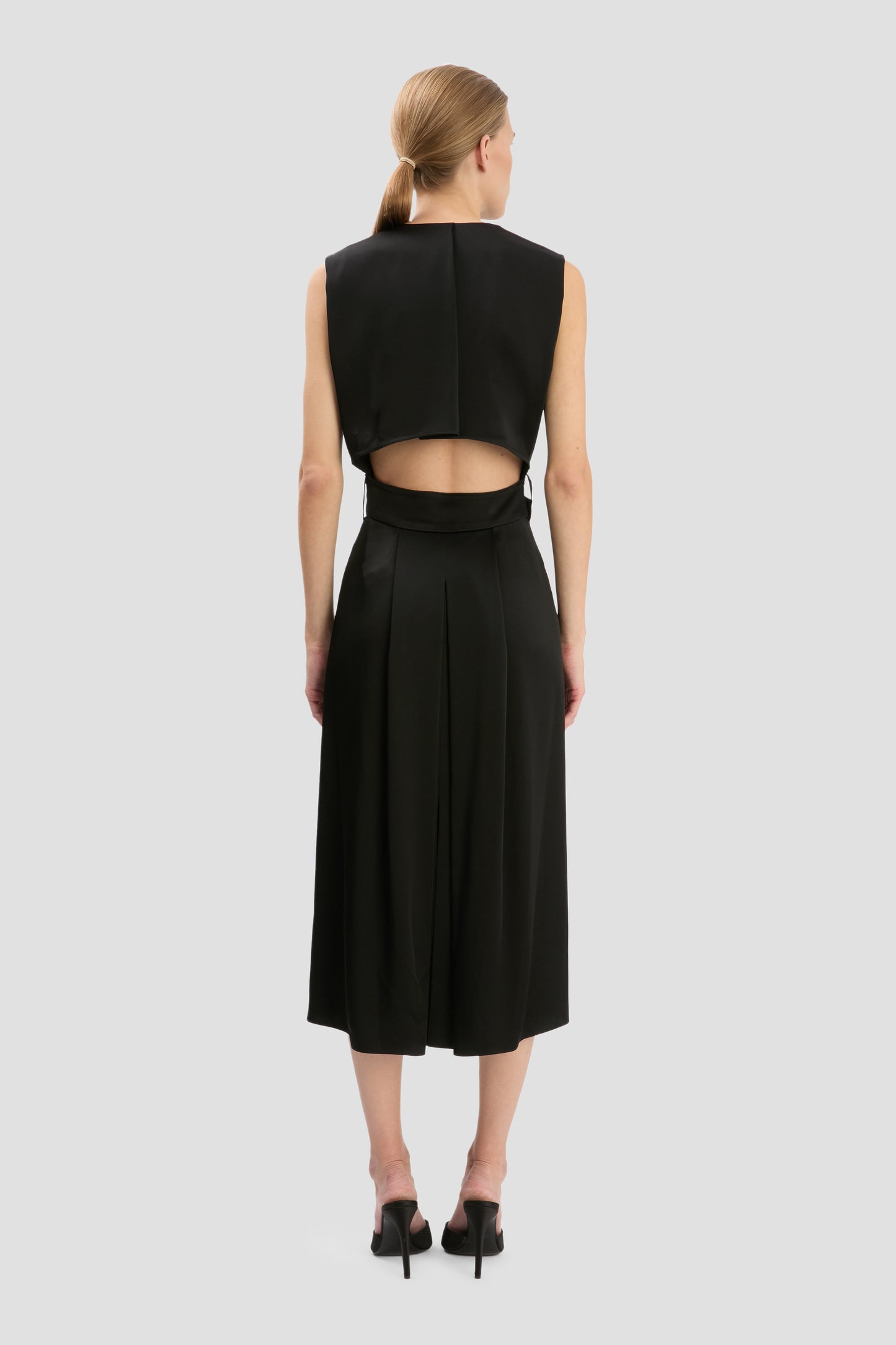 Sybil Midi Dress In Black
