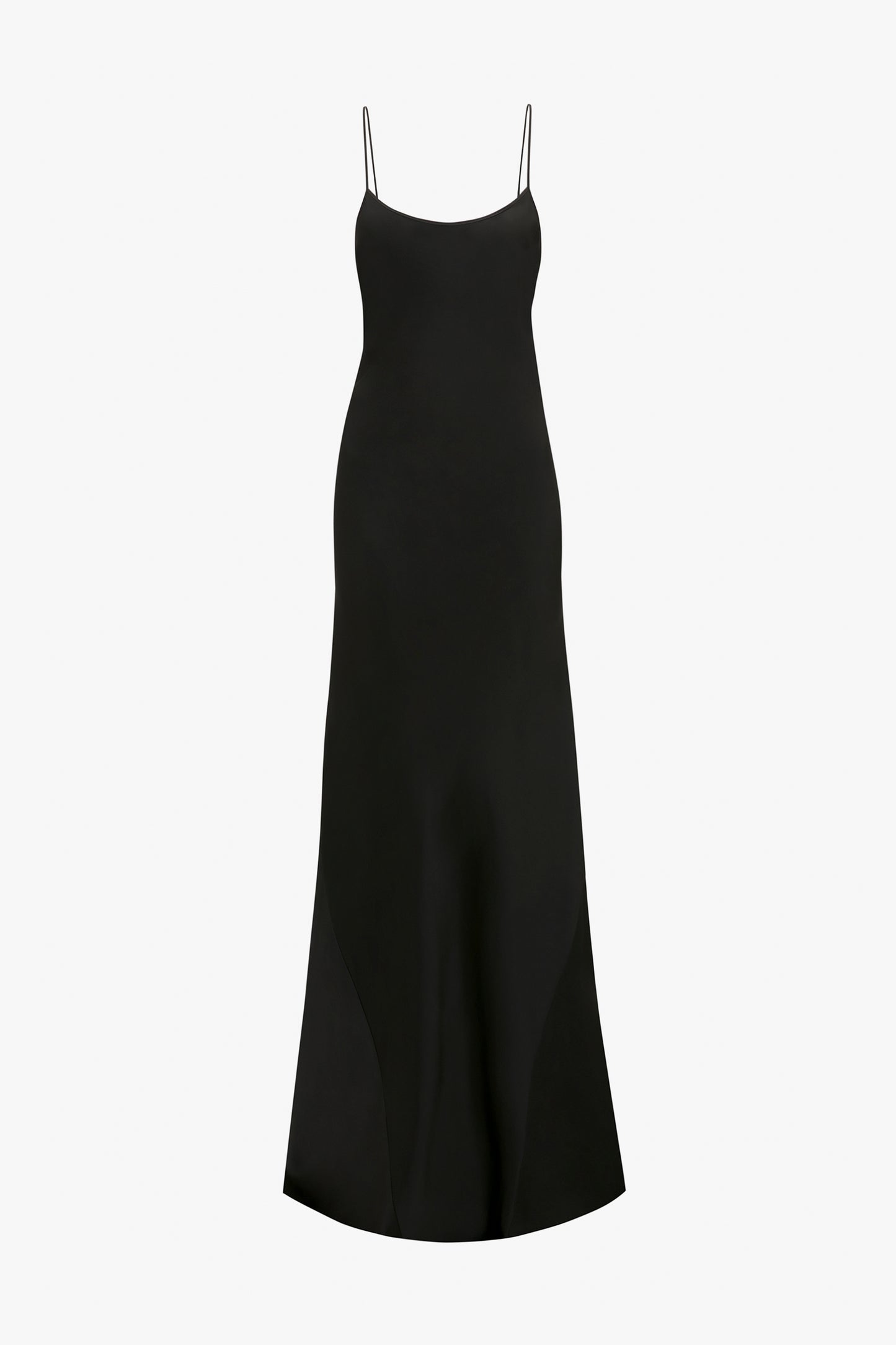 Floor-Length Cami Dress In Black