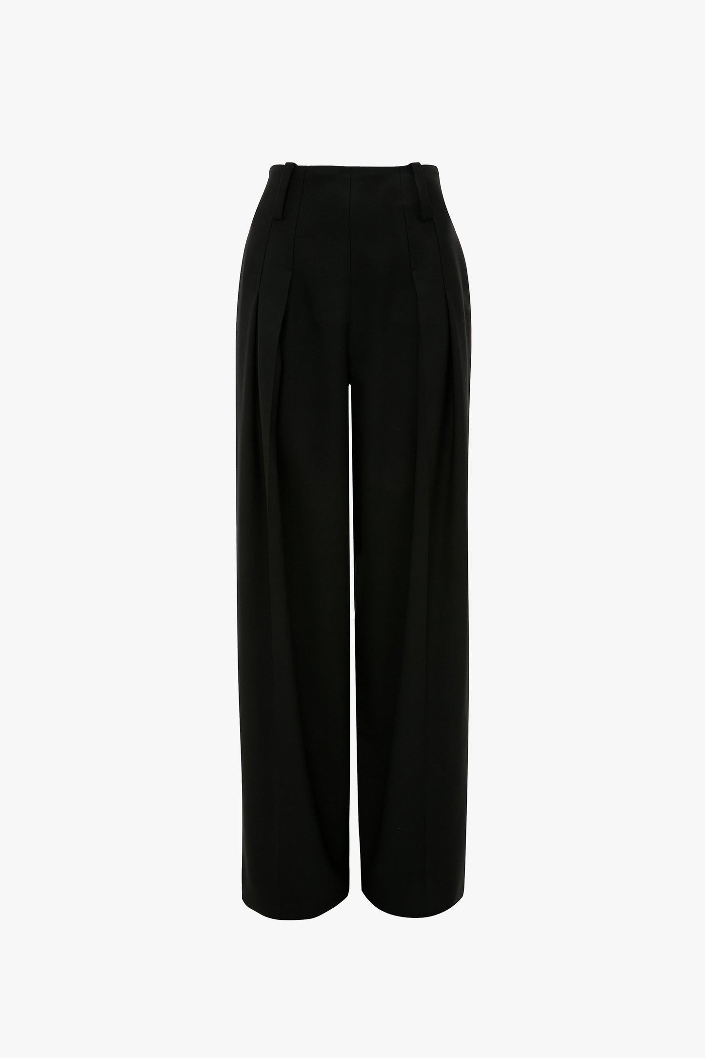 High Waisted Cinched Trouser In Black