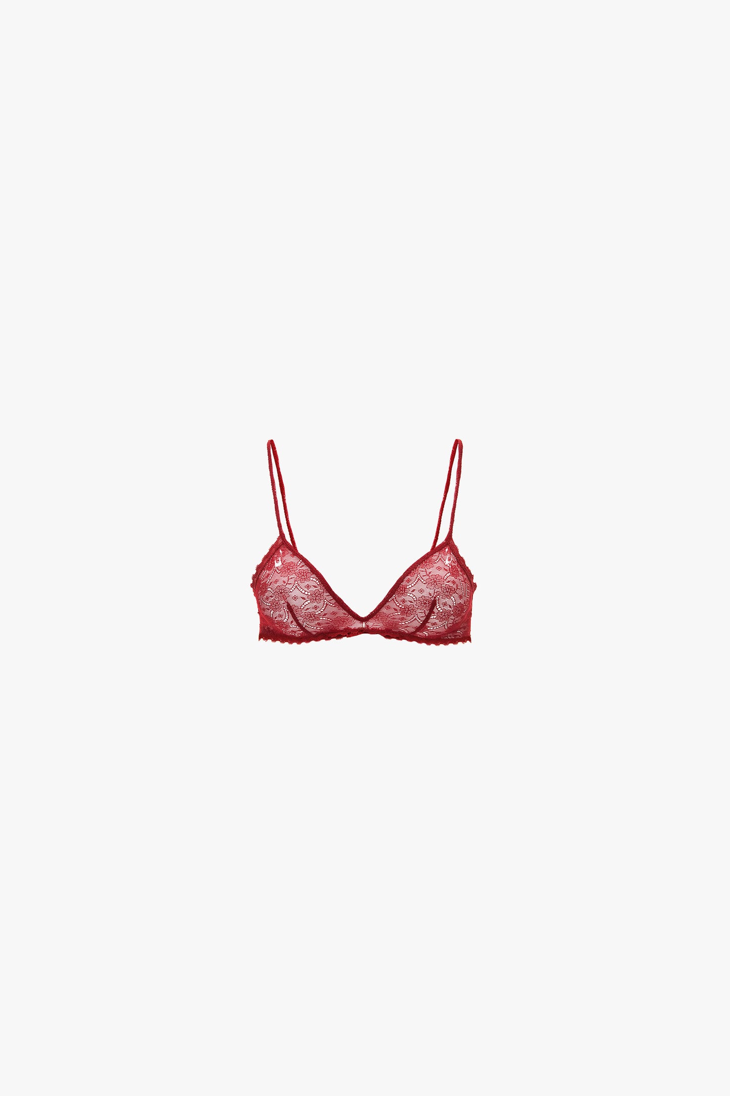 Lace Bra In Poppy Red