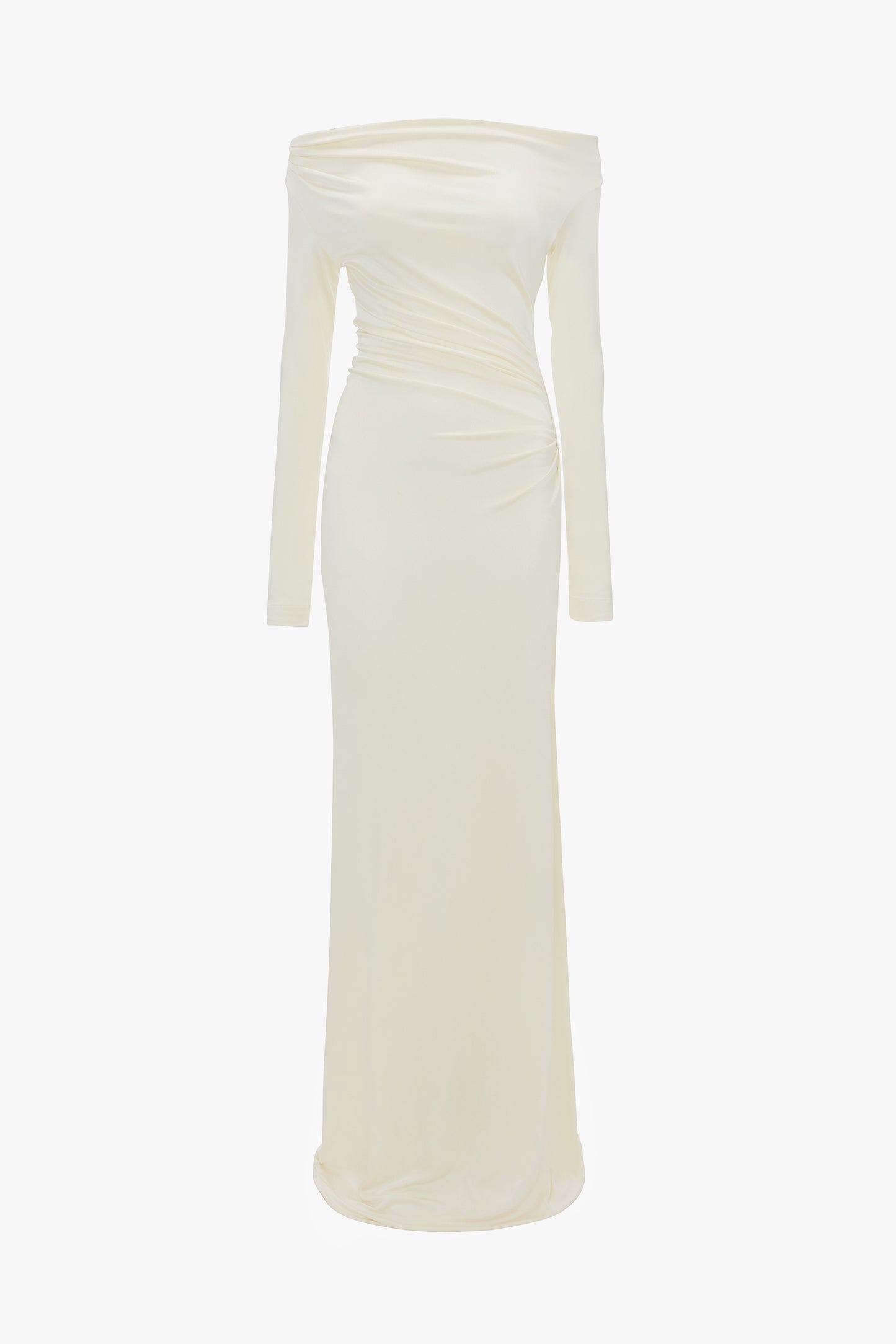 Off-Shoulder Gown In Ivory