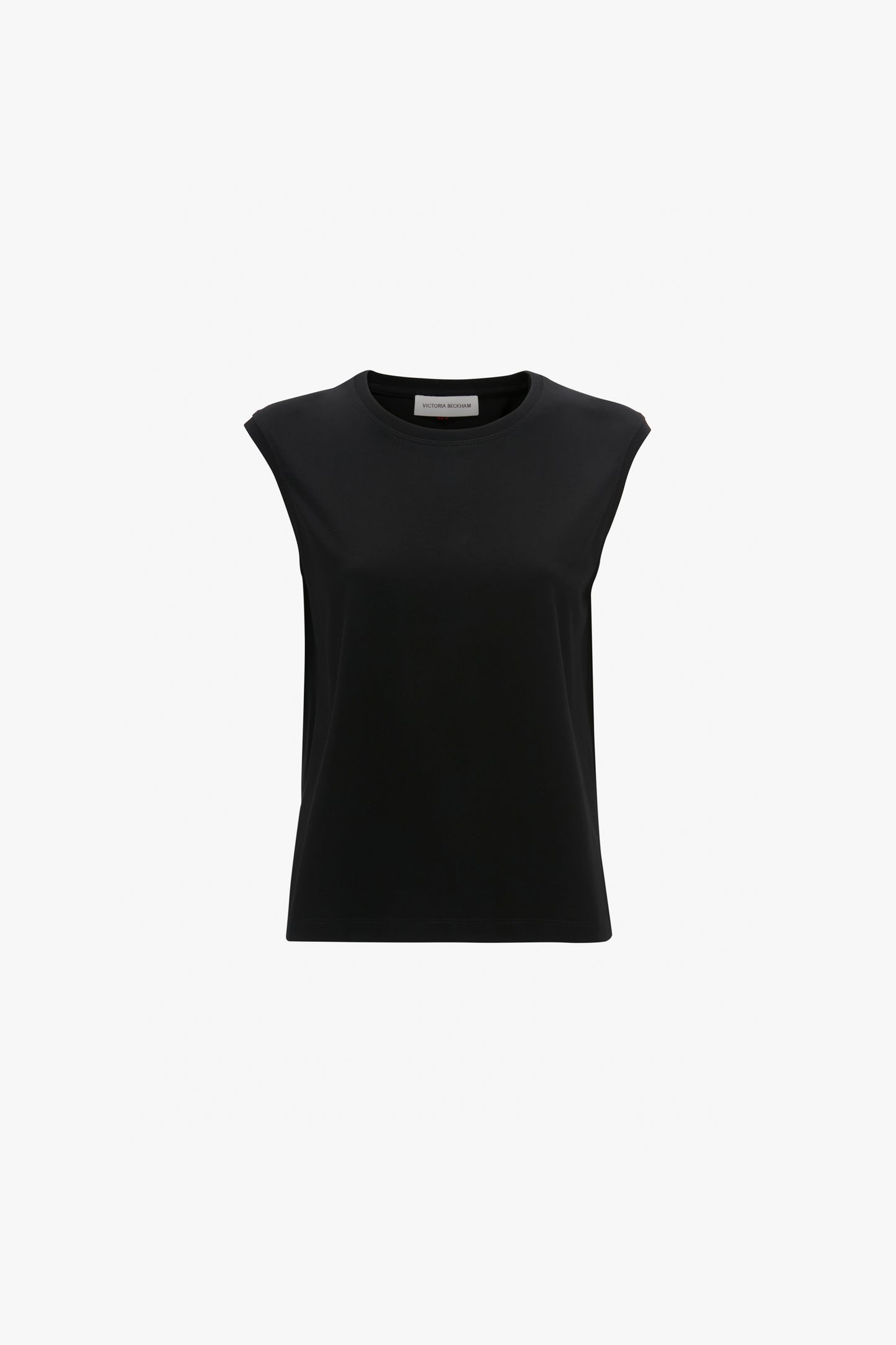 Sleeveless T-Shirt In Black