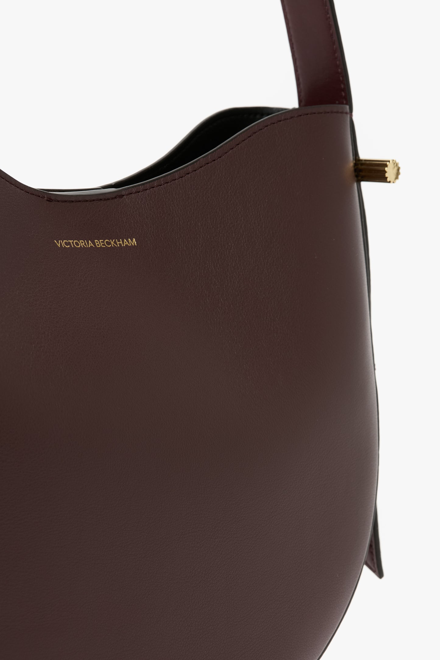 Medium Dia Hobo Bag In Burgundy Leather