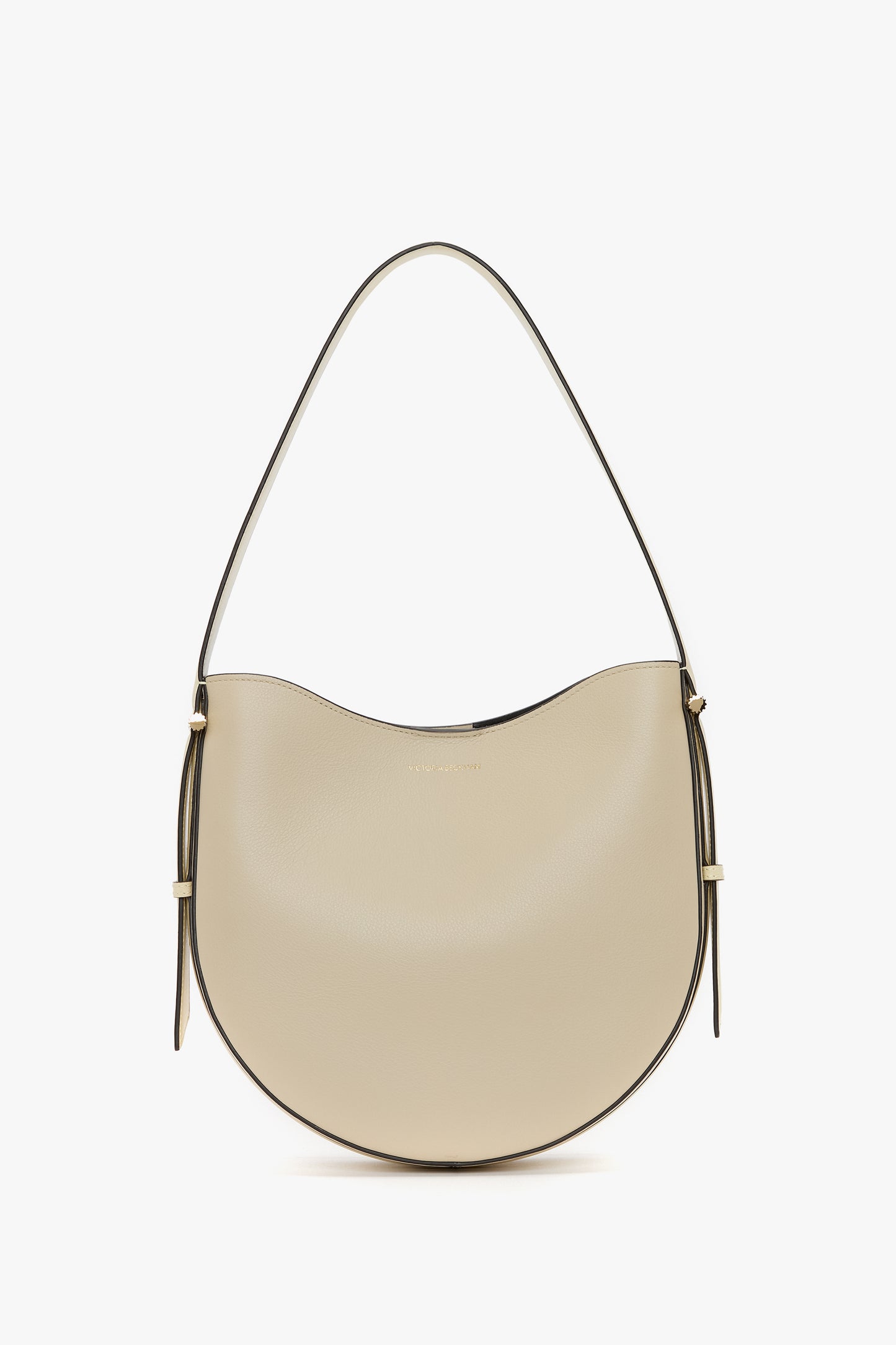 Dia Hobo Bag Medium In Ivory Leather