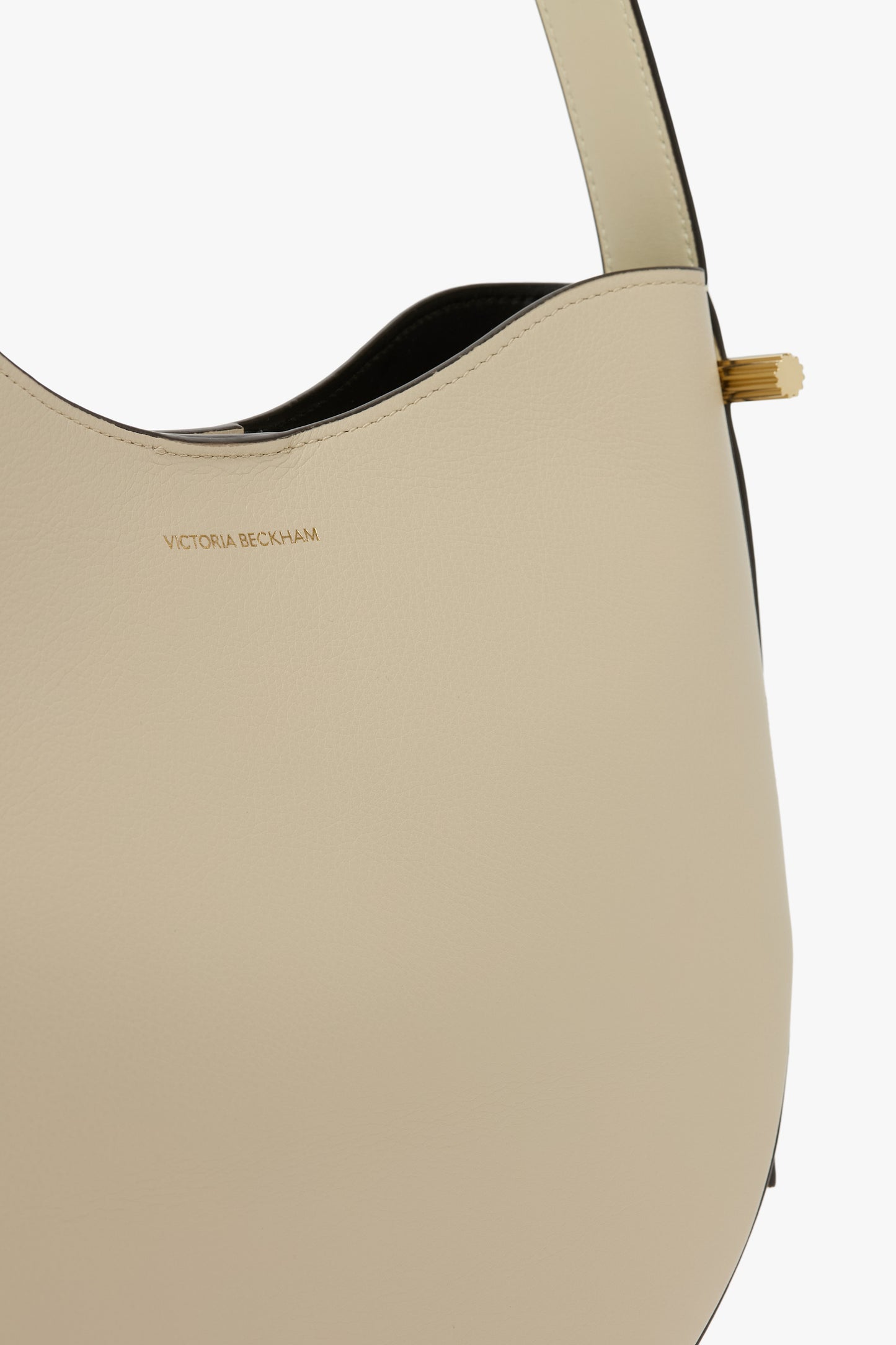 Dia Hobo Bag Medium In Ivory Leather