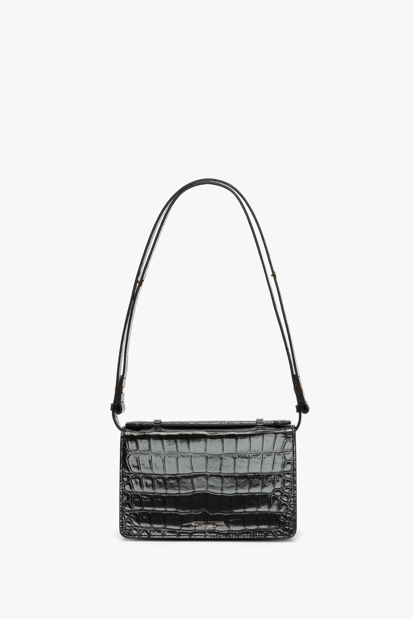 Small Dorian Bag In Embossed Black Leather