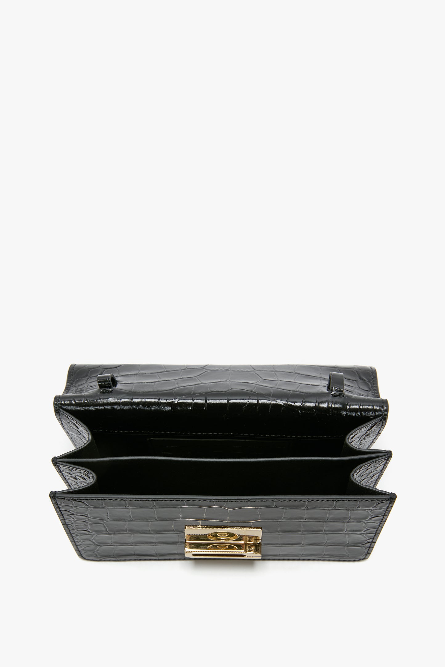 Small Dorian Bag In Embossed Black Leather