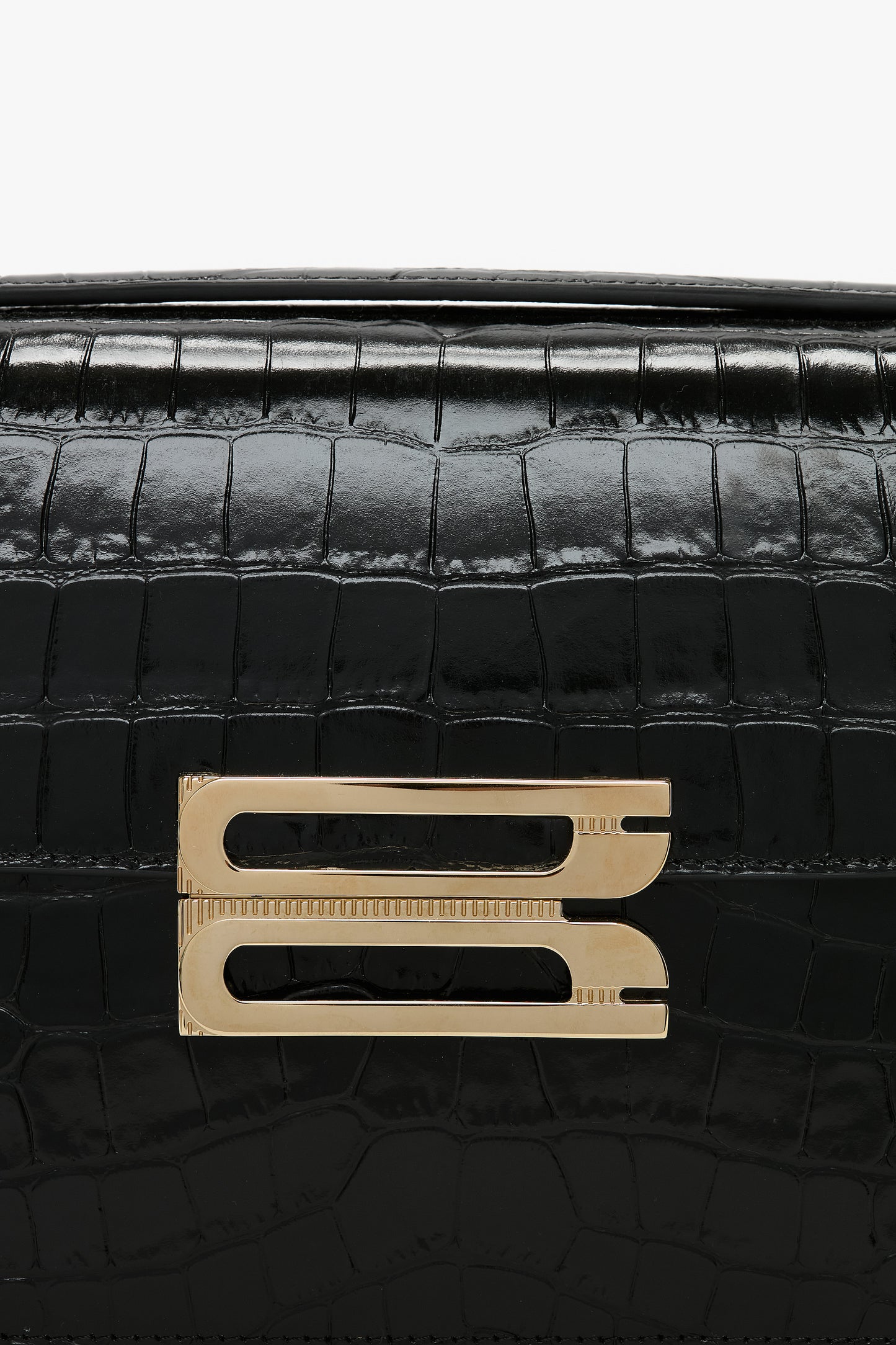 Dorian Bag In Embossed Black Leather