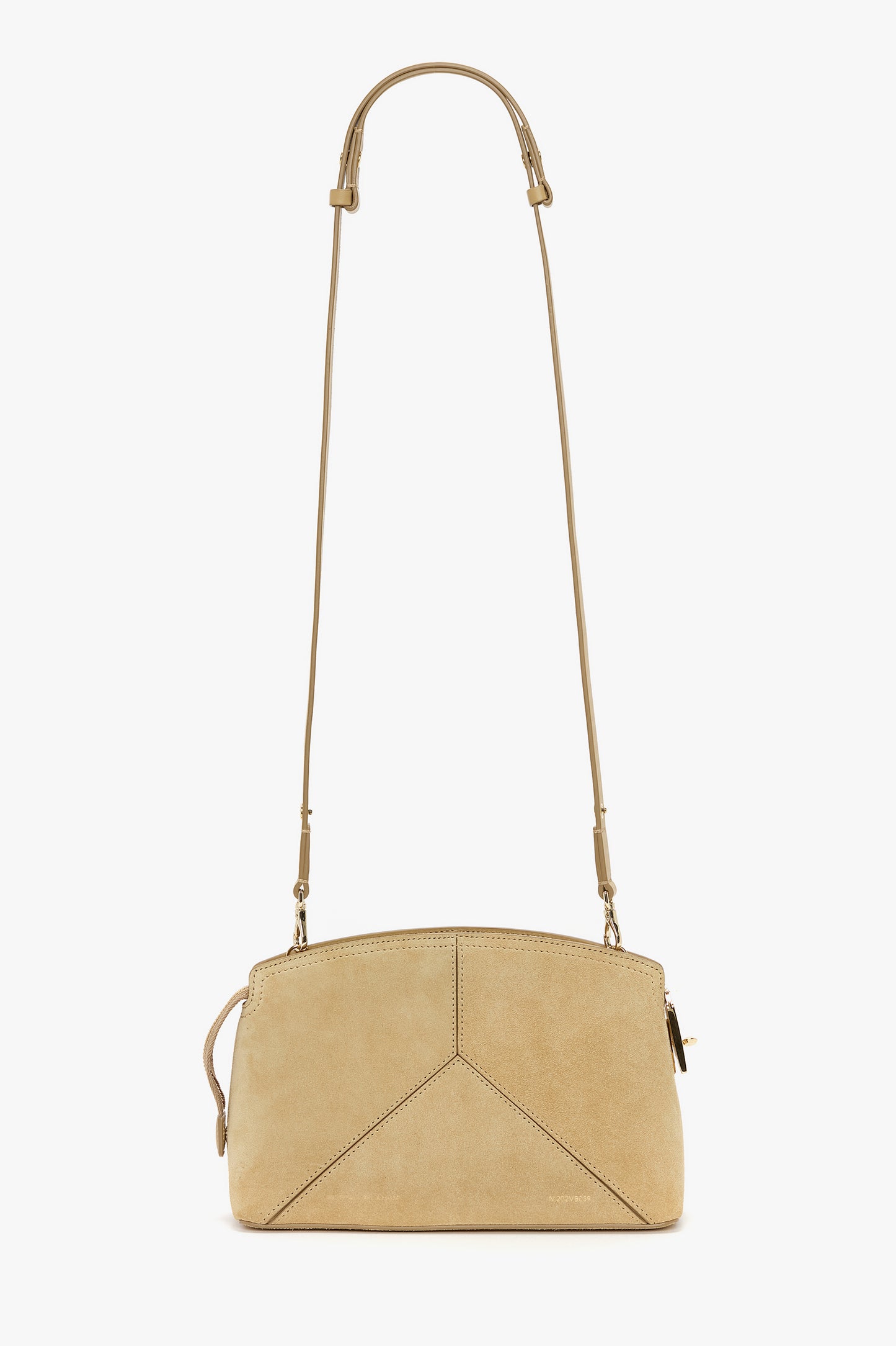 Victoria Crossbody Bag In Sand Suede