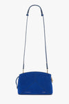 Victoria Crossbody Bag In Sapphire Blue Suede
