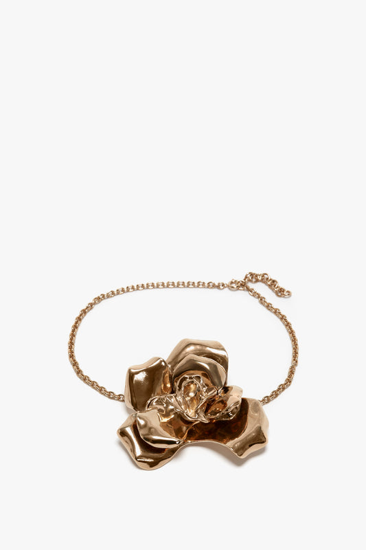 Exclusive Flower Bracelet In Gold by Victoria Beckham