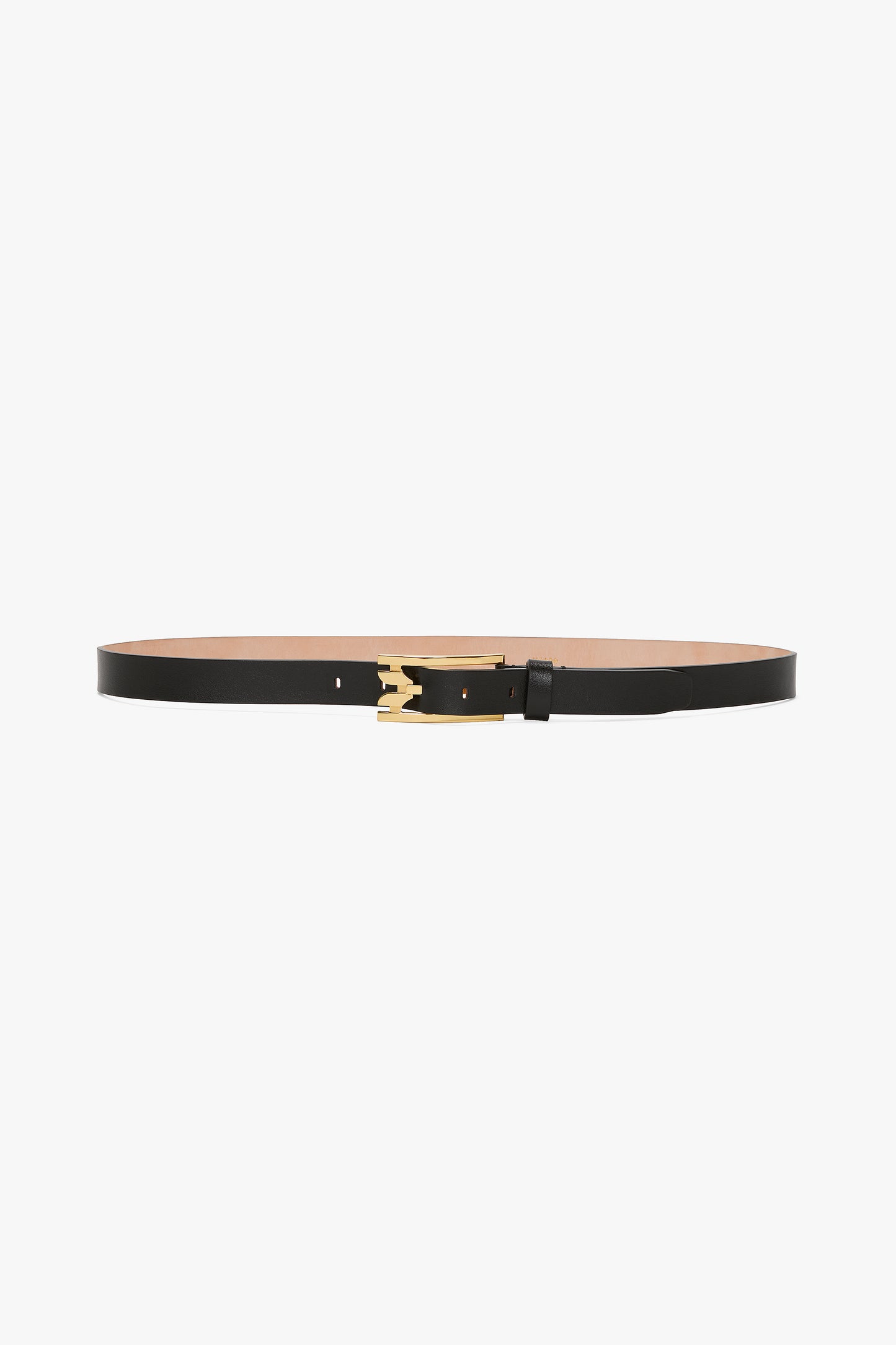 Dorian Pin-Buckle Belt In Black Smooth Leather