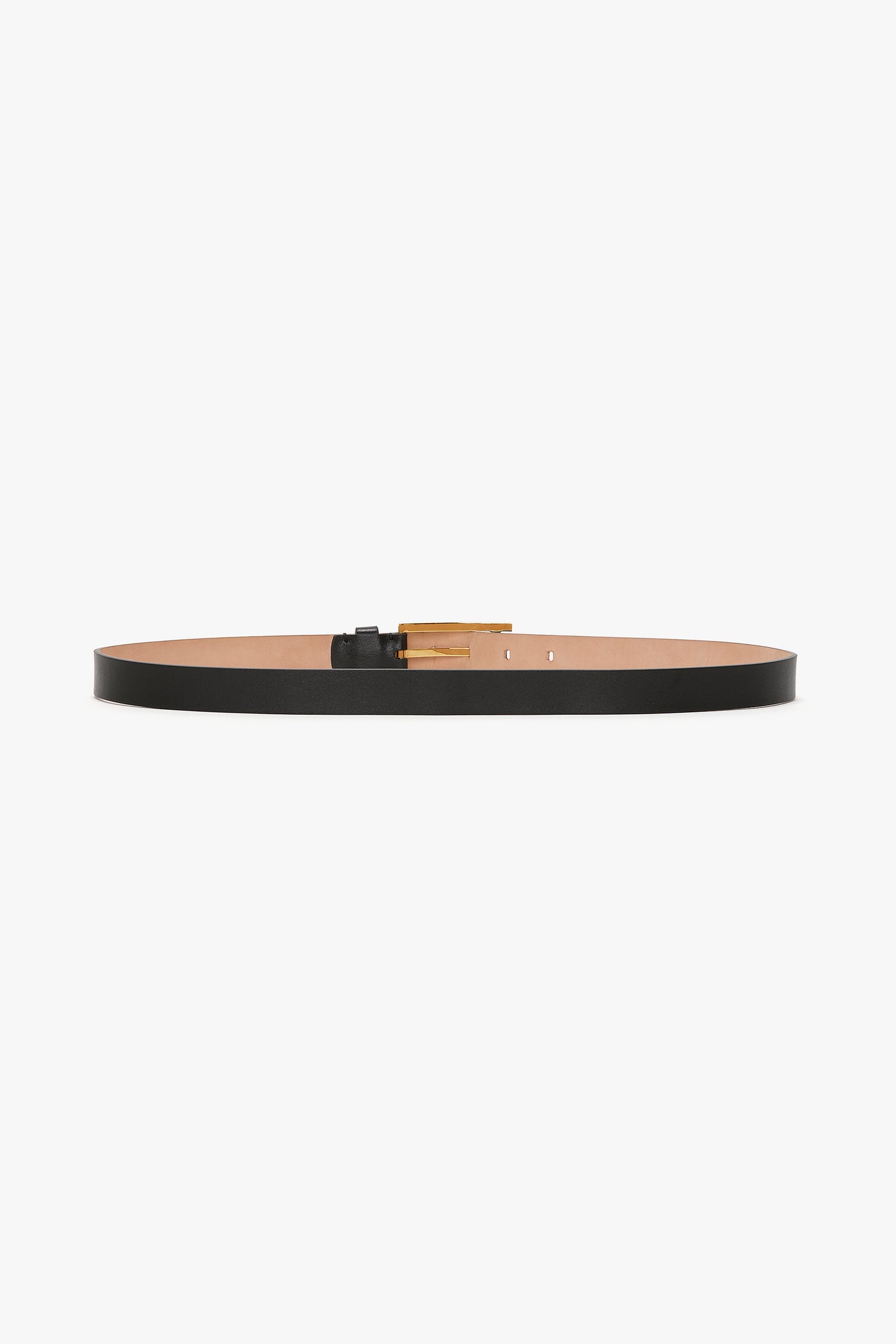 Dorian Pin-Buckle Belt In Black Smooth Leather