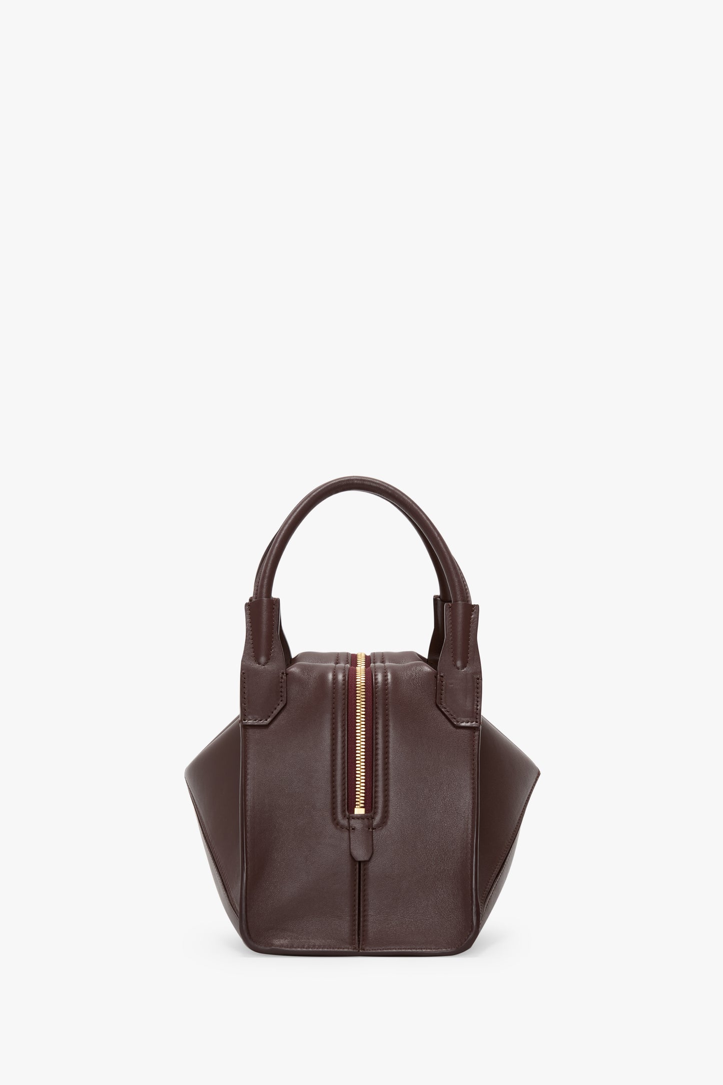 Victoria Plié Bag In Burgundy Leather