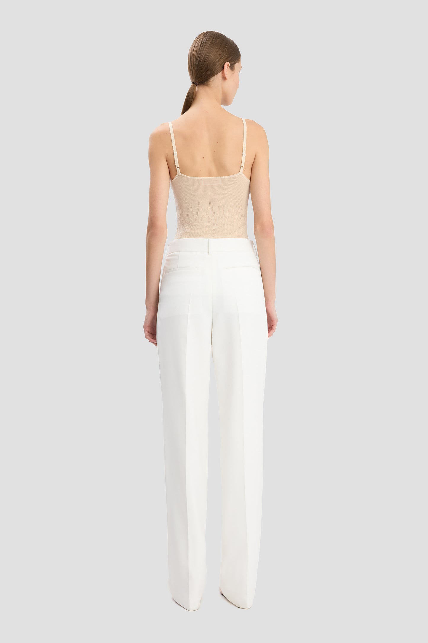 Tailored Straight Leg Trouser In Ivory