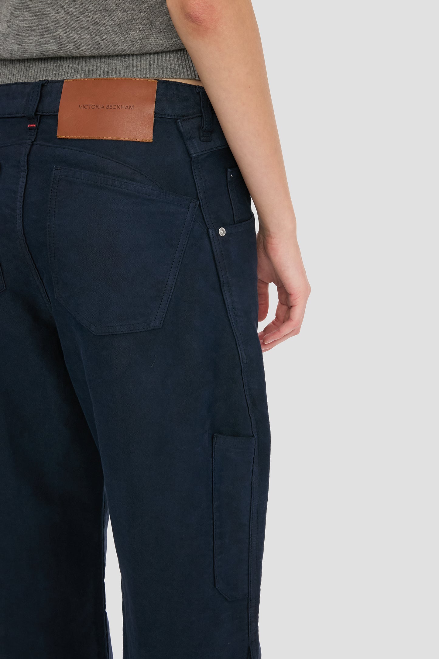 Split Utility Trouser In Navy