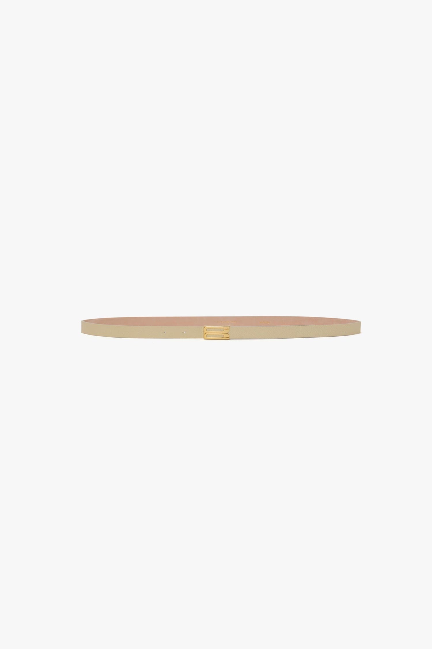 Micro Dorian Belt In Ivory Grained Leather