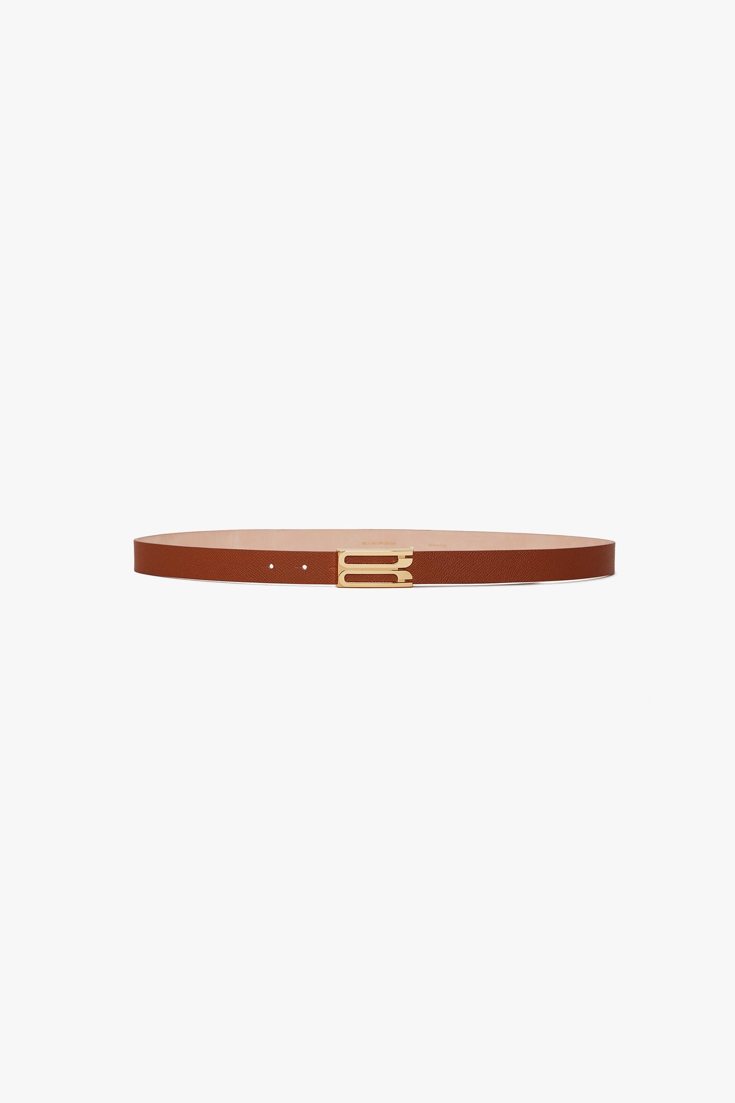 Dorian Belt In Tan Glossed Leather