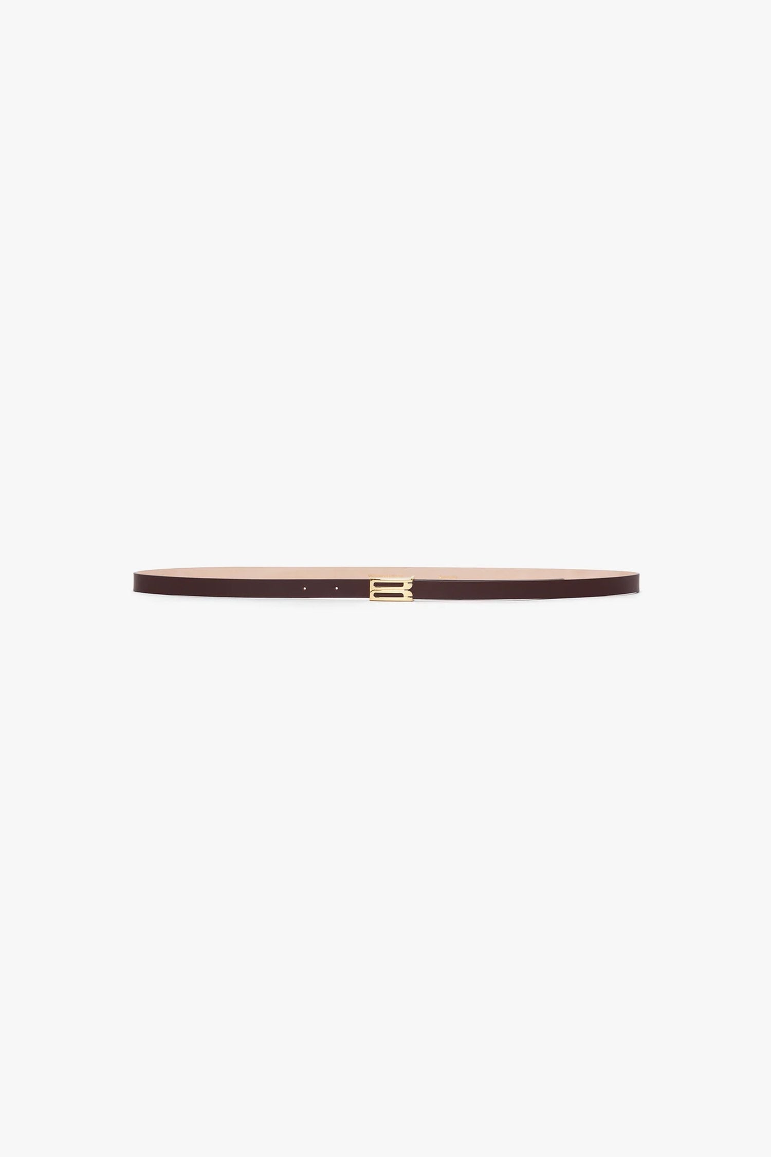 Micro Dorian Belt In Burgundy Leather
