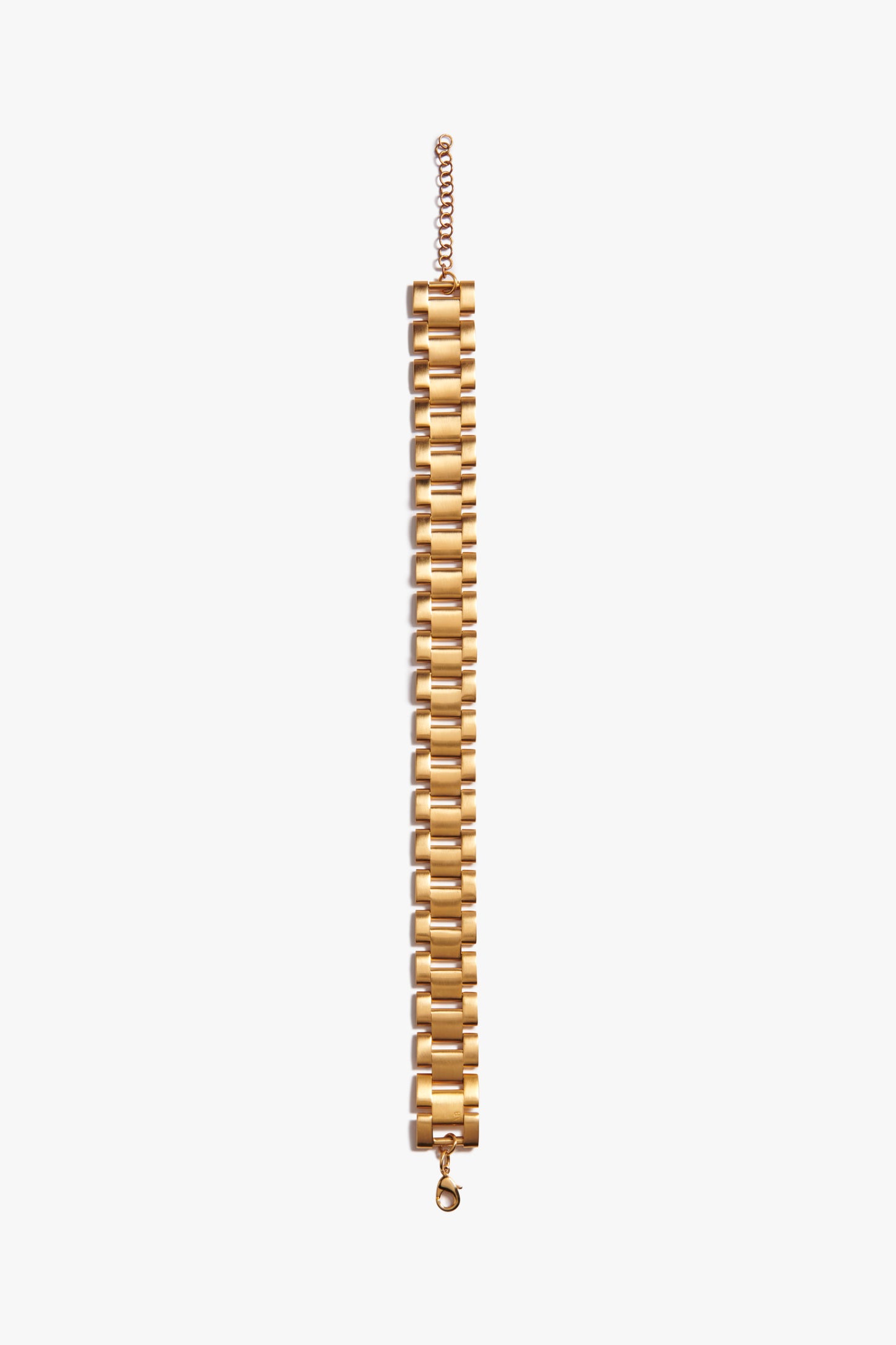 A Watch Chain Choker In Gold by Victoria Beckham, with a clasp and adjustable links, doubling as an elegant watch chain choker.