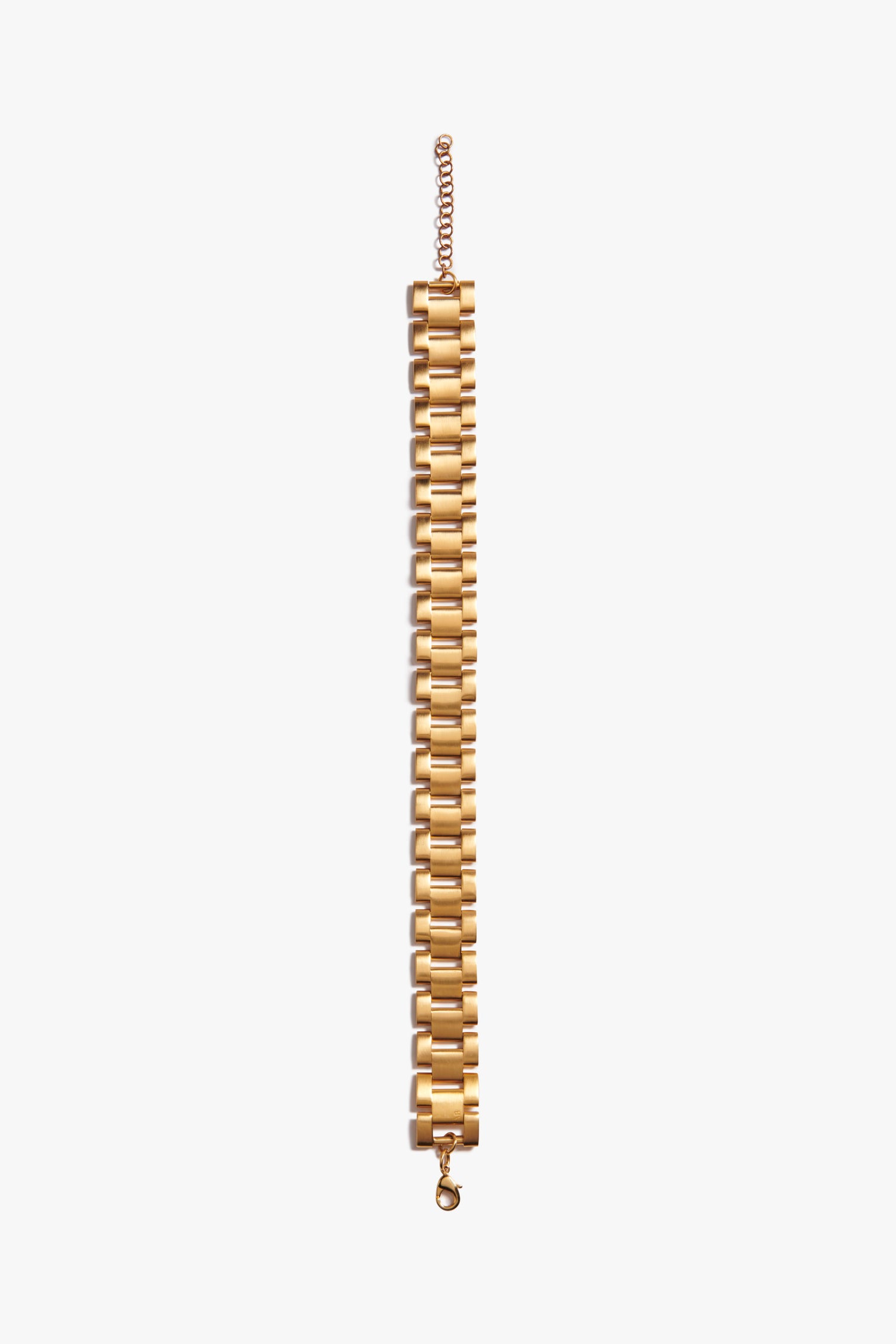 A Watch Chain Choker In Gold by Victoria Beckham, with a clasp and adjustable links, doubling as an elegant watch chain choker.