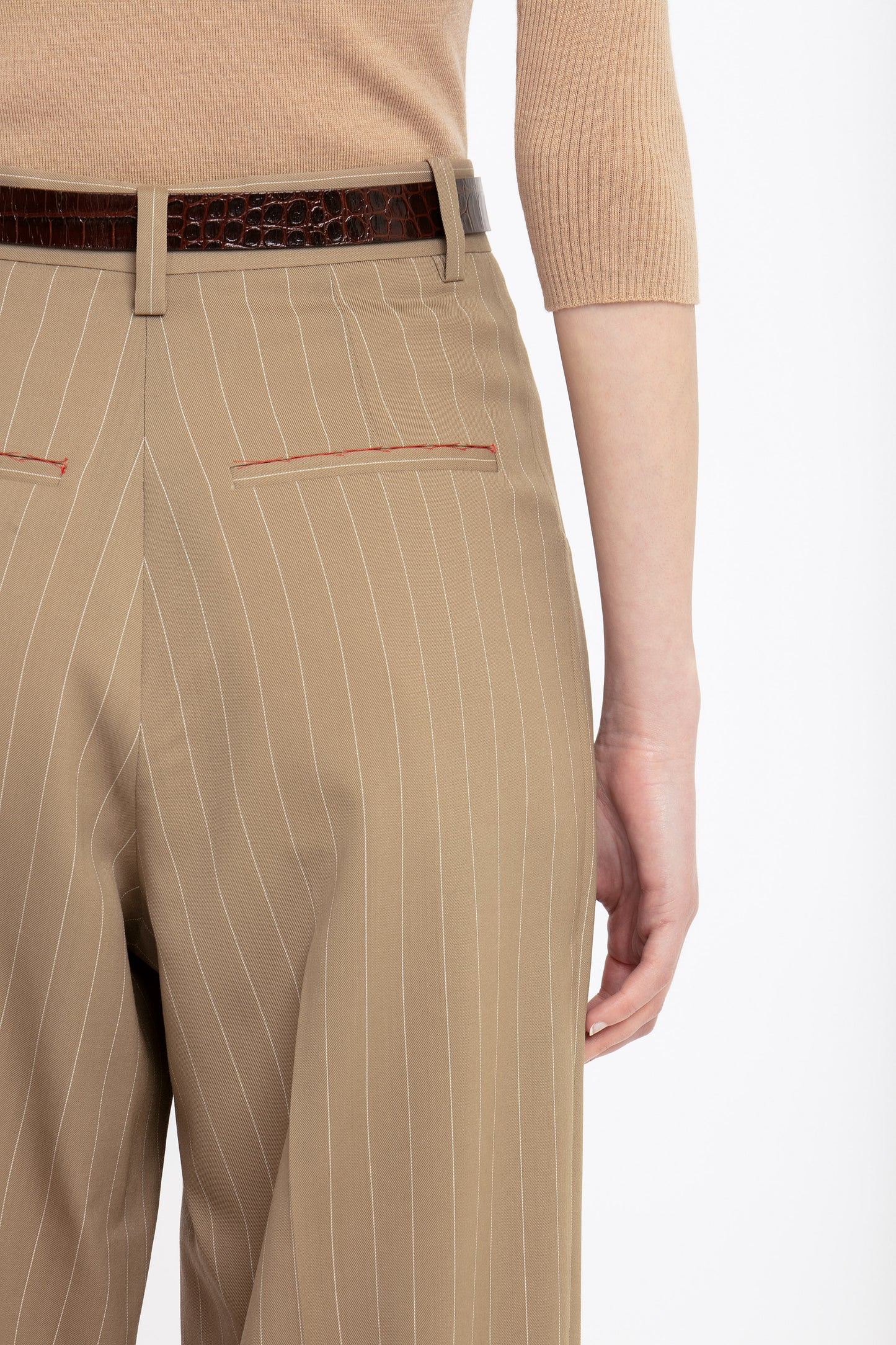 Structured Pocket Trouser In Sandstorm