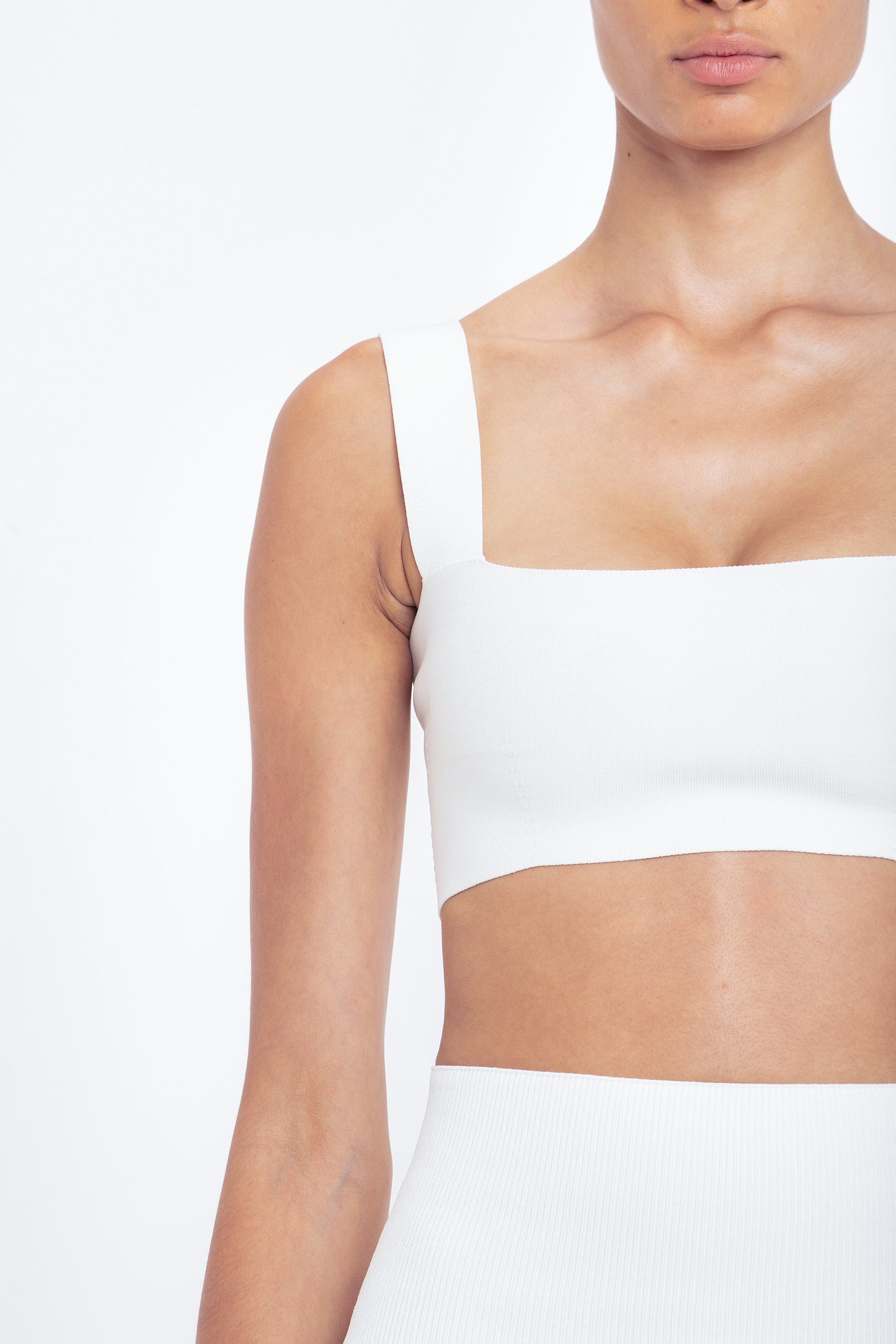 VB Body Strap Bandeau Top In White