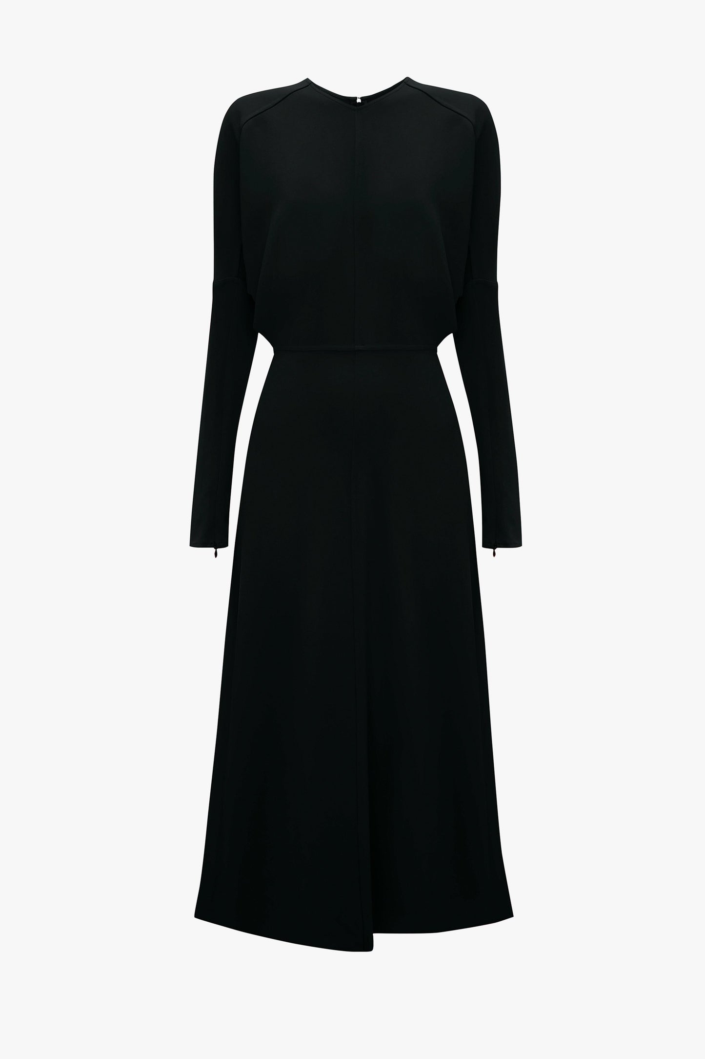 Dolman Midi Dress in Black
