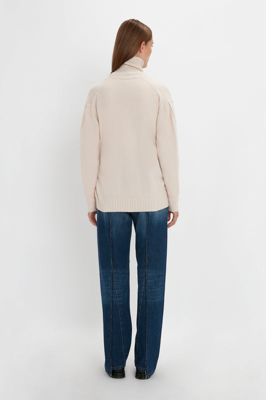 Double Layer Cardigan In Ivory